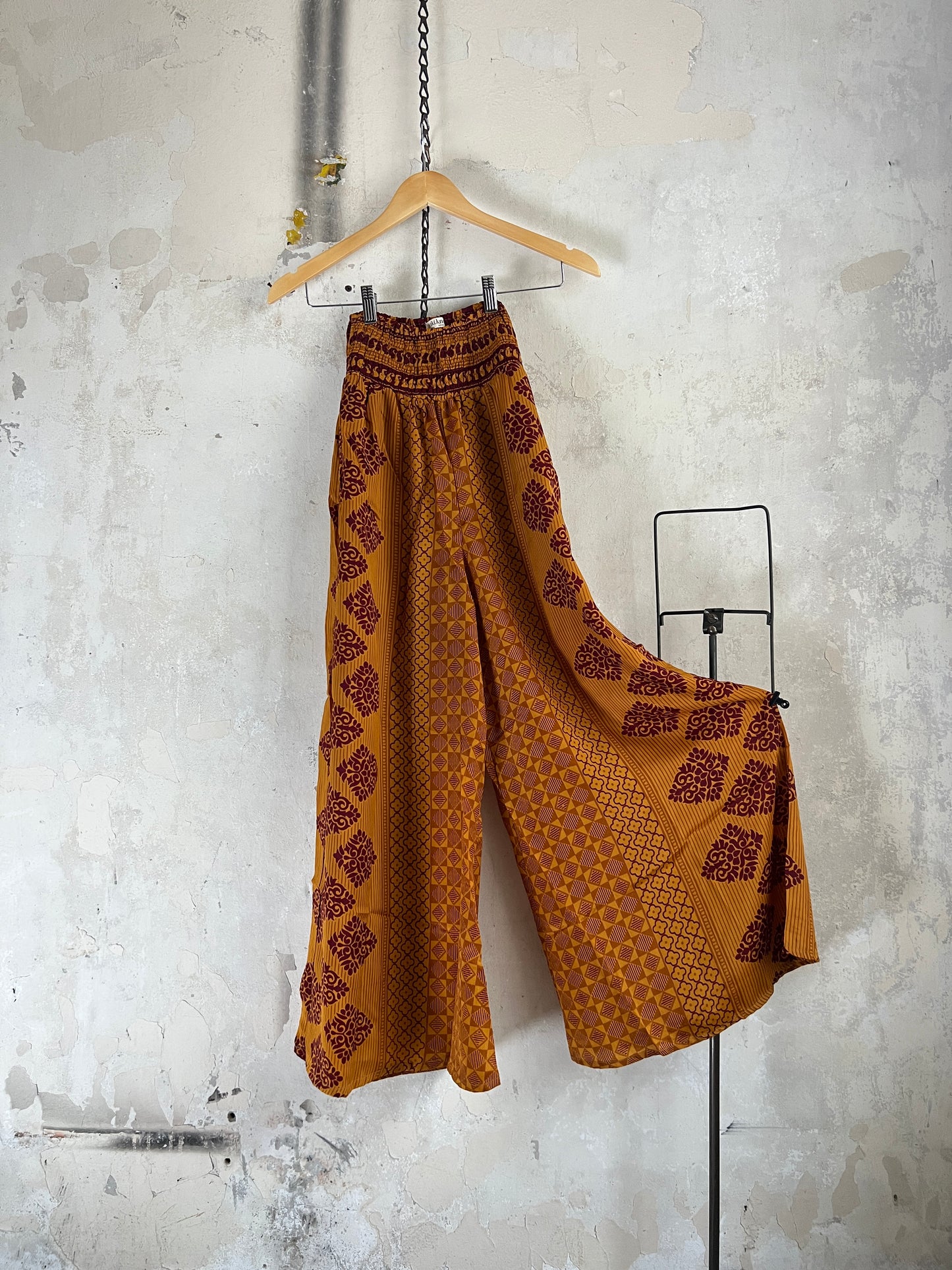 Vintage Saree Silk Trousers & Shirt Co-ordinated Set