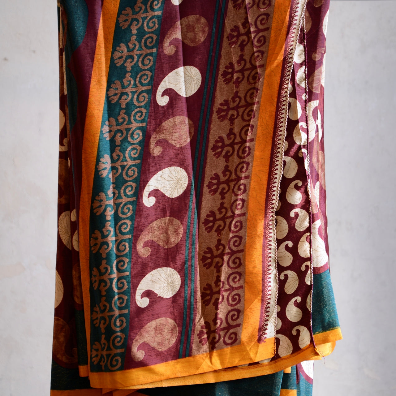 Vintage Pure Silk Saree Fabric