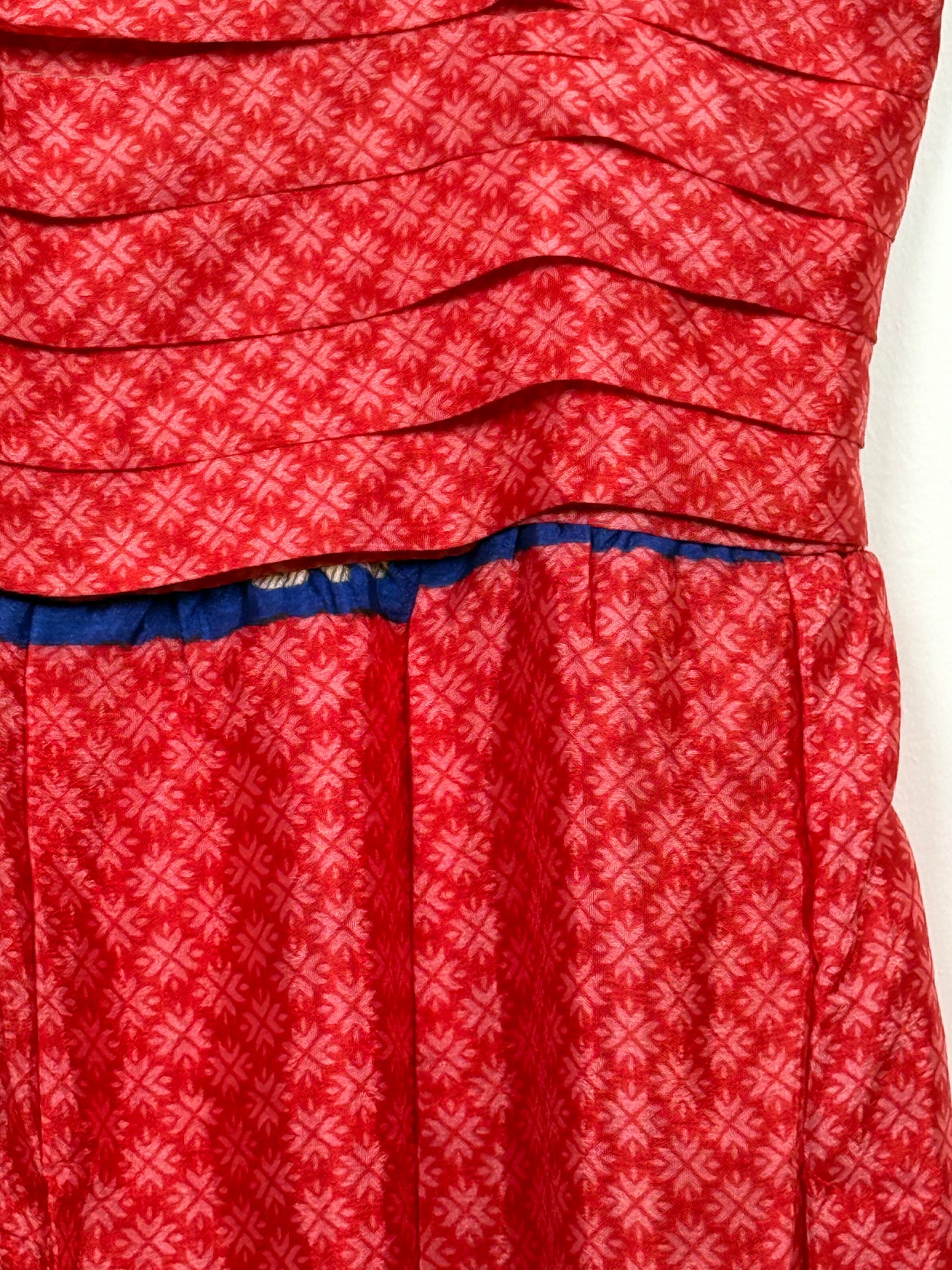 Vintage Saree Silk Pleated Skirt