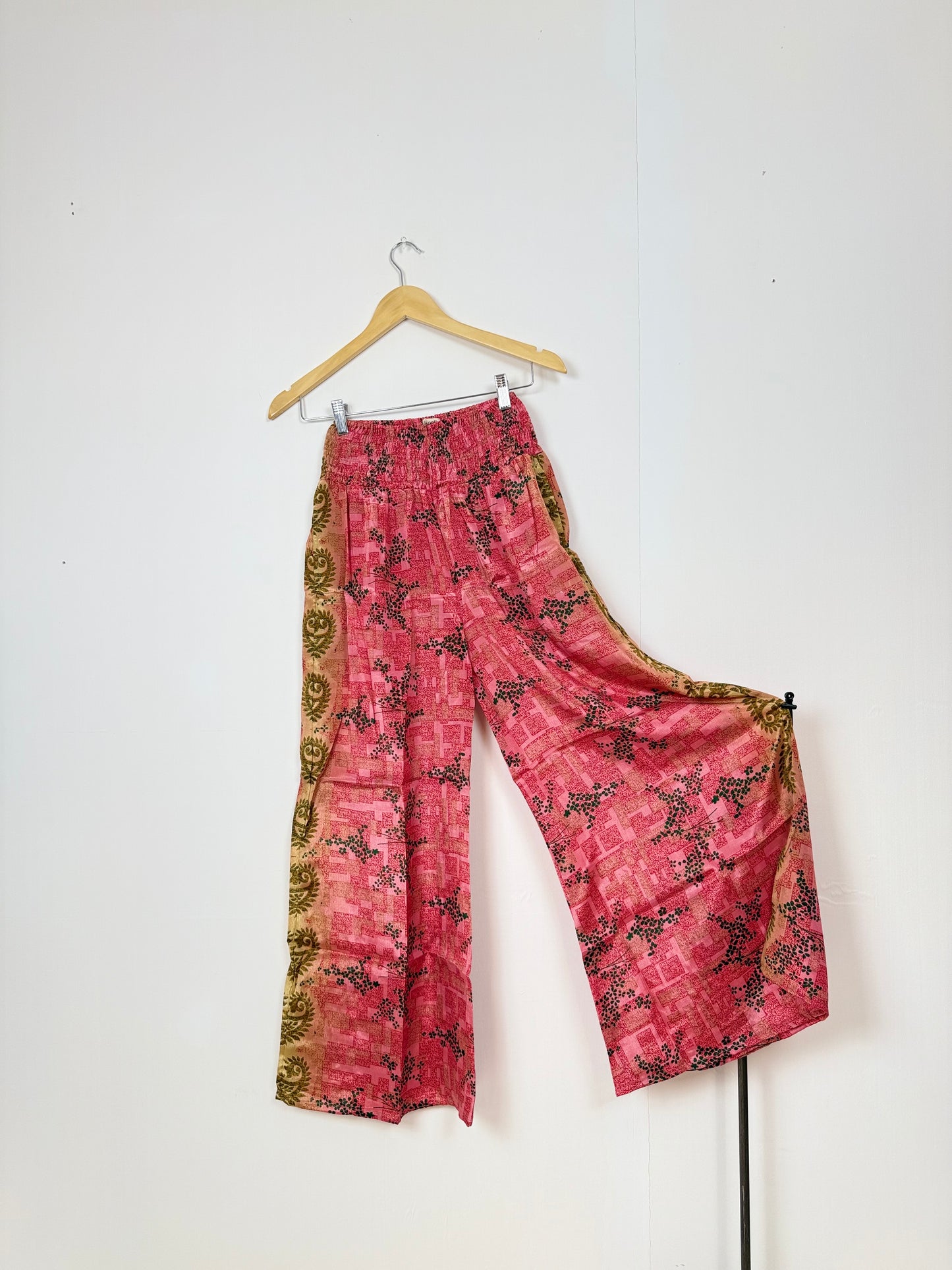 Vintage Saree Silk Trousers & Shirt Co-ordinated Set
