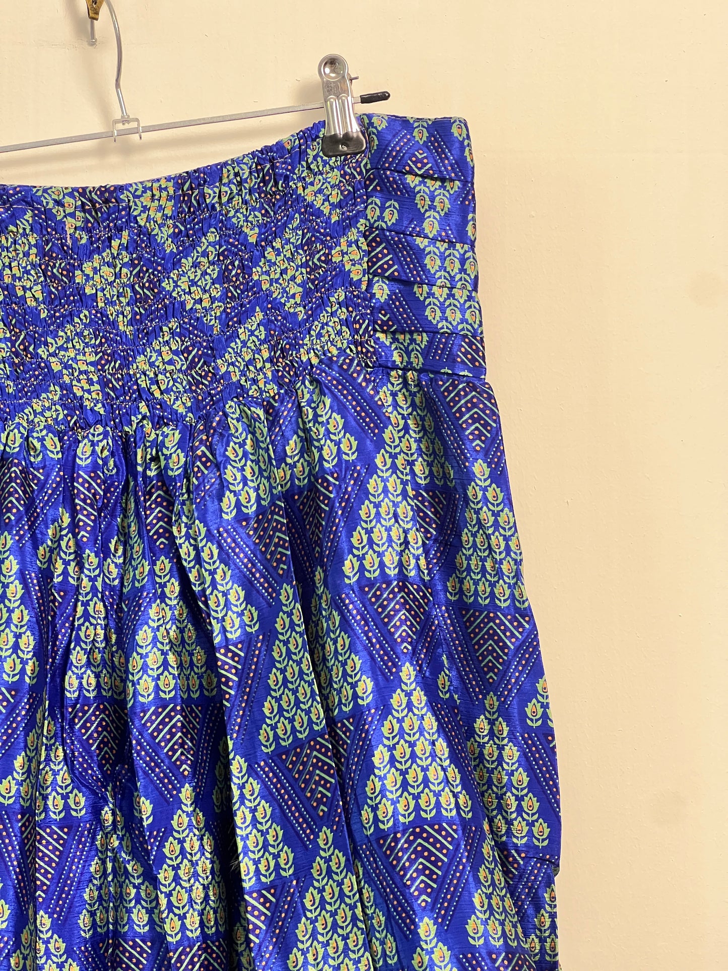 Vintage Saree Silk Pleated Skirt
