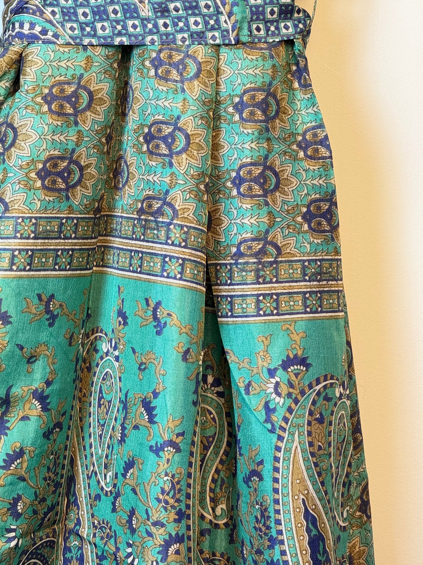 Vintage Saree Silk Kimono / Duster - Long