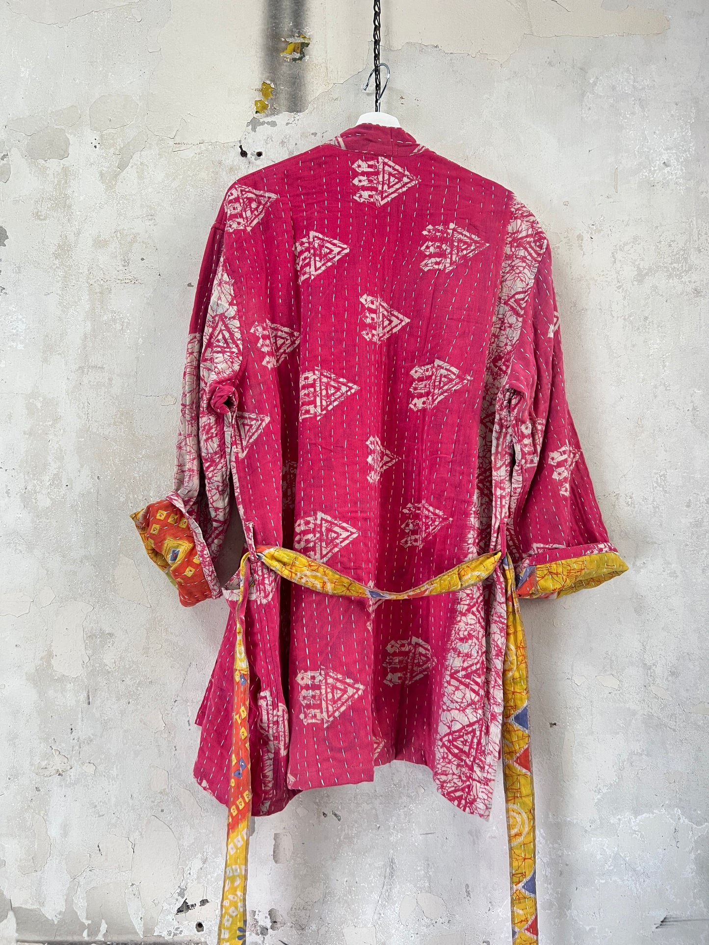 Vintage Cotton Kantha Relaxed Jacket ~ No 17
