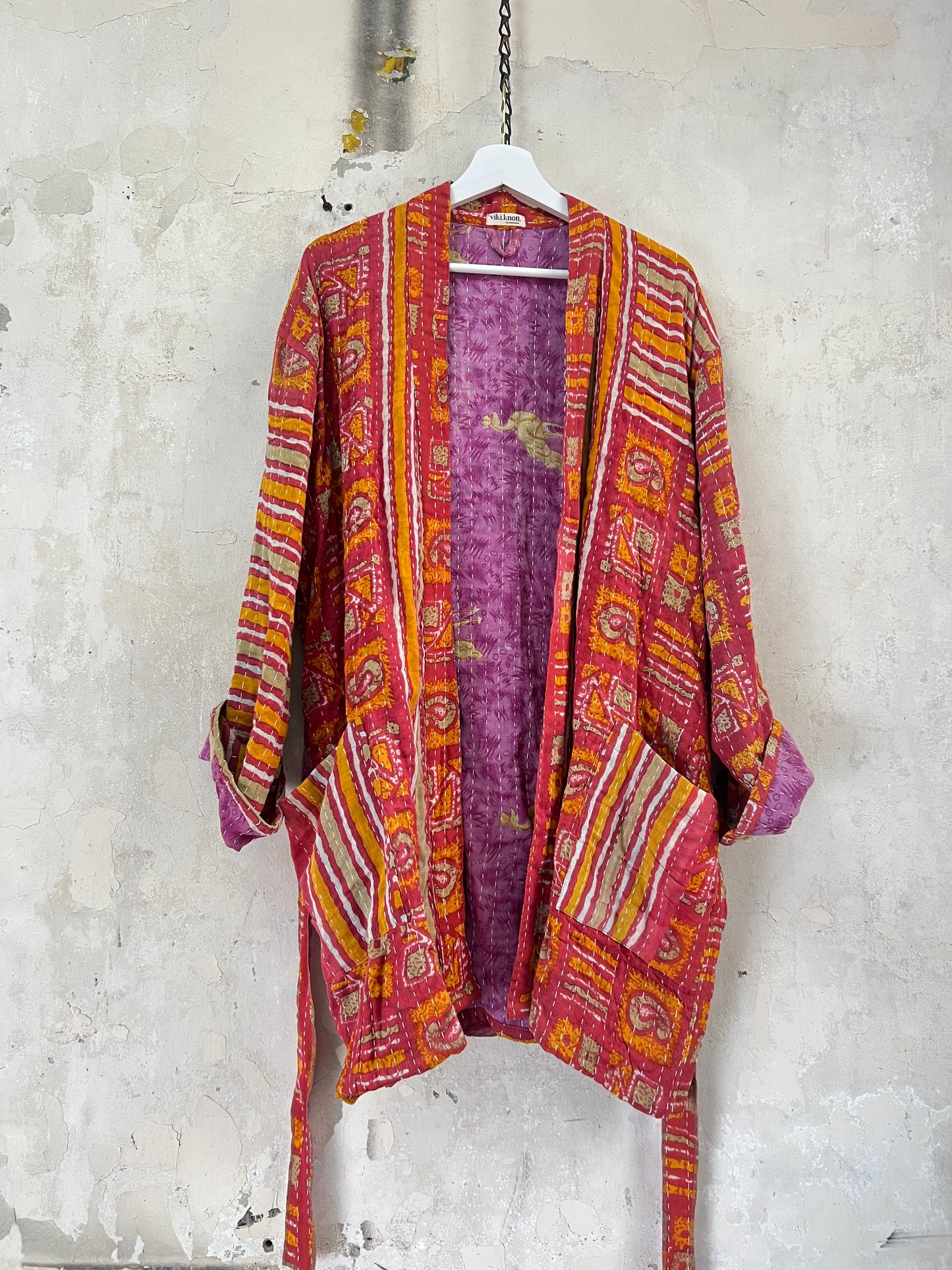 Vintage Cotton Kantha Relaxed Jacket ~ No 16