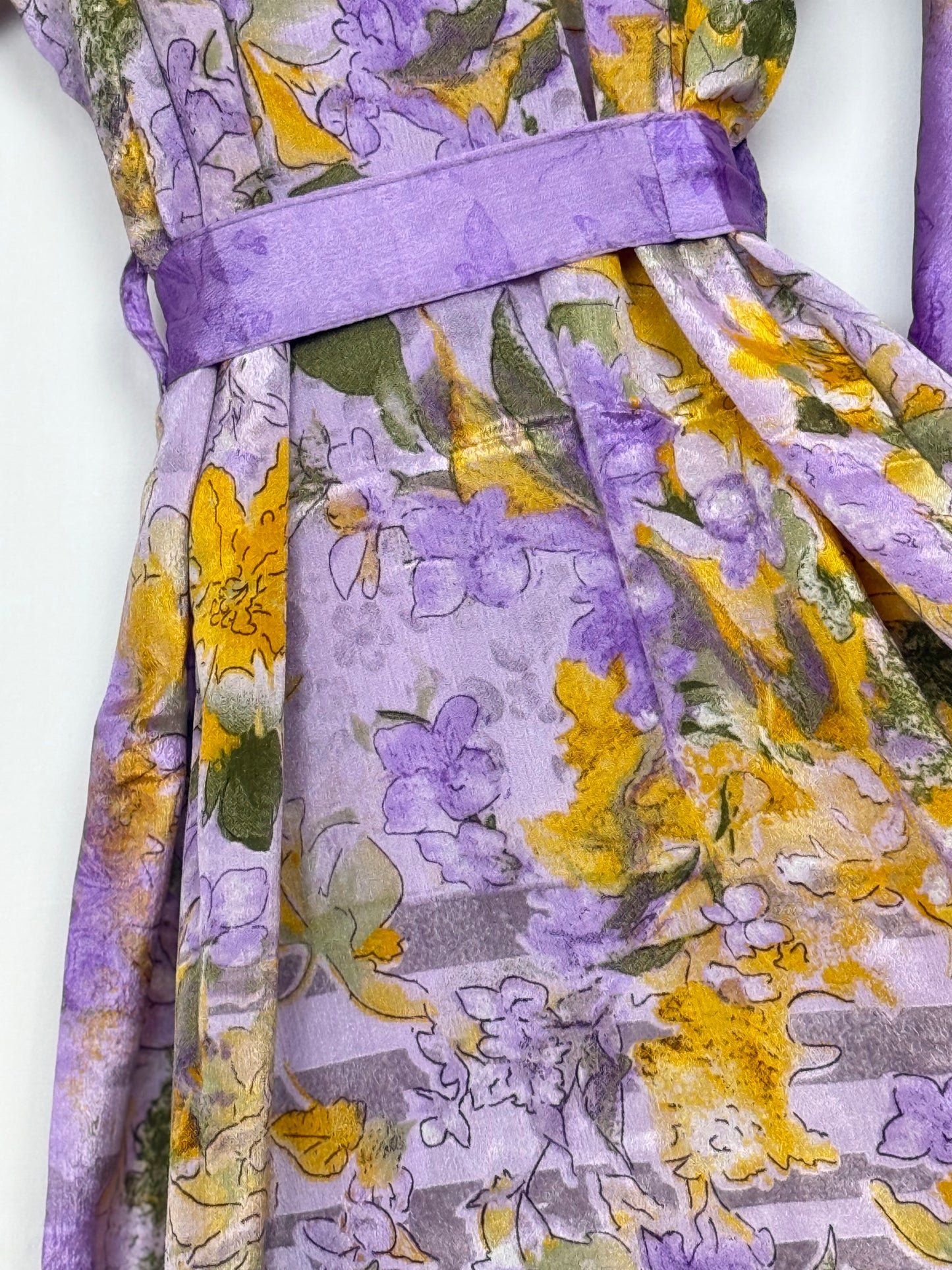 Vintage Saree Silk Kimono / Duster - Long