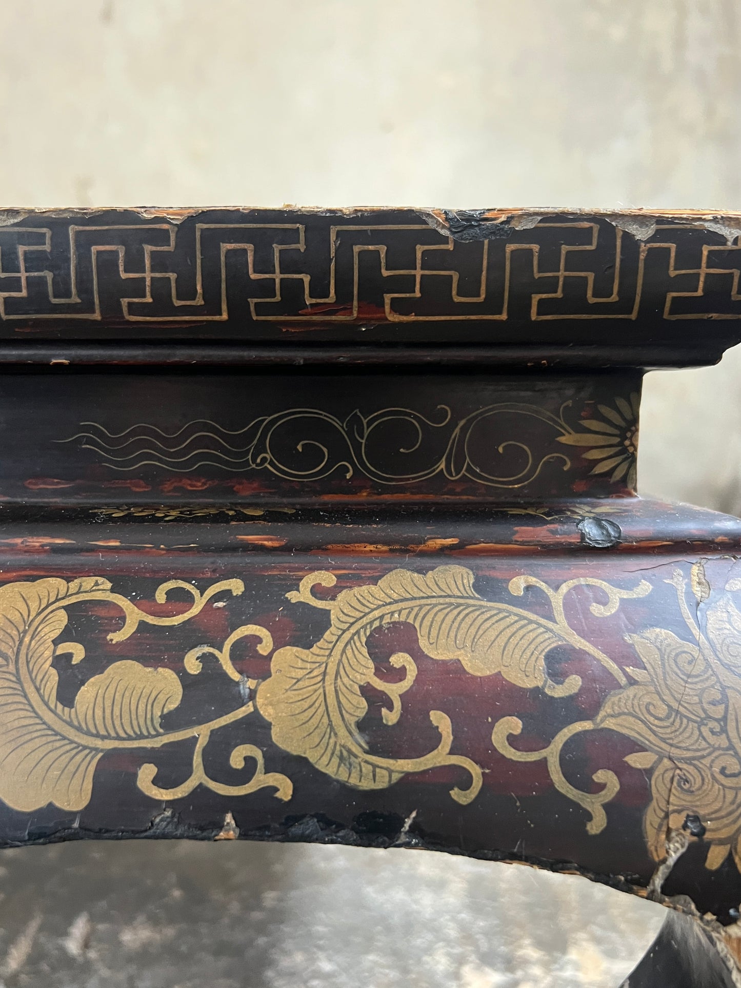 A Chinese Export Lacquered Coffee Table