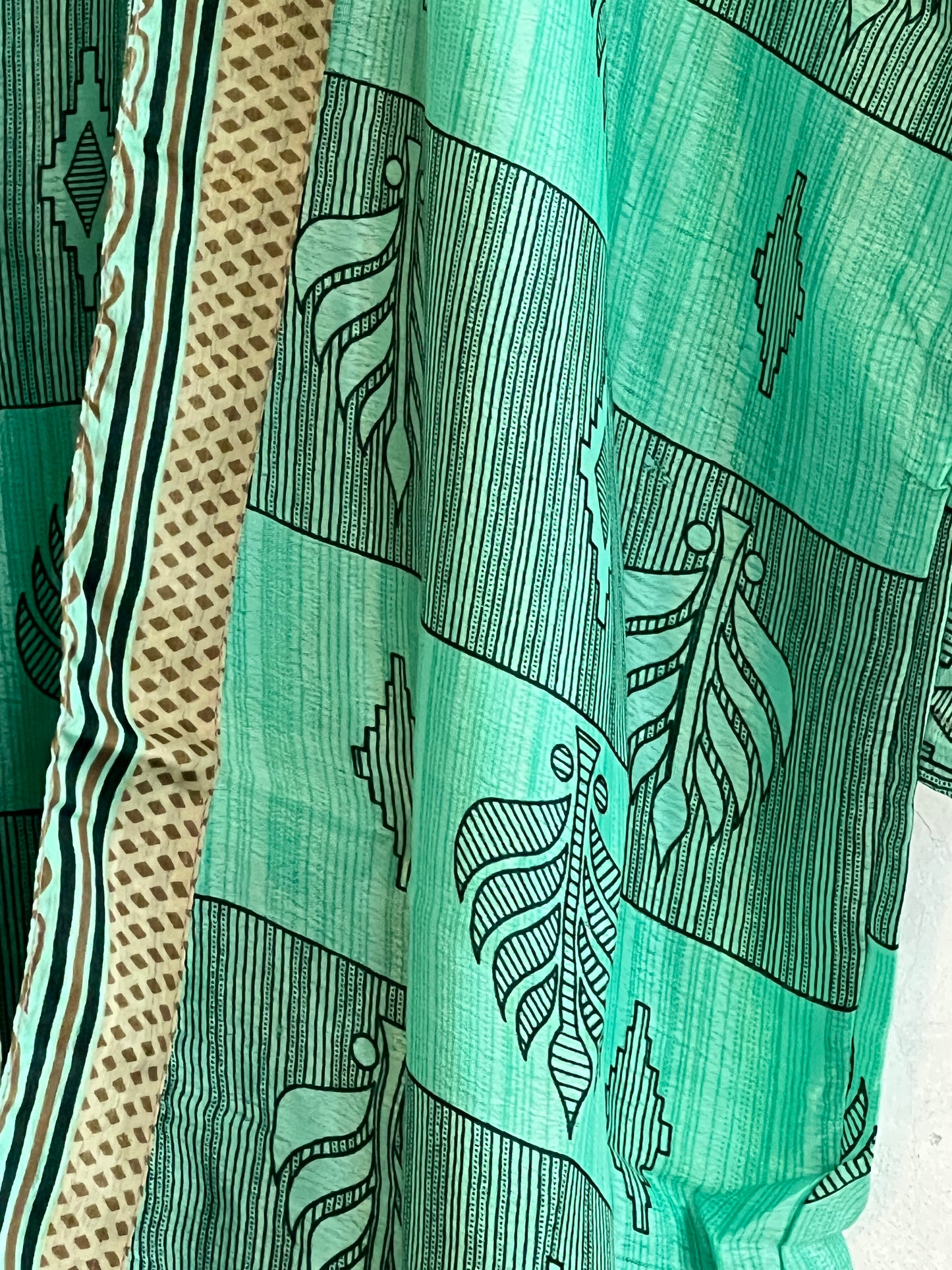 Vintage Saree Silk Trousers & Shirt Co-ordinated Set