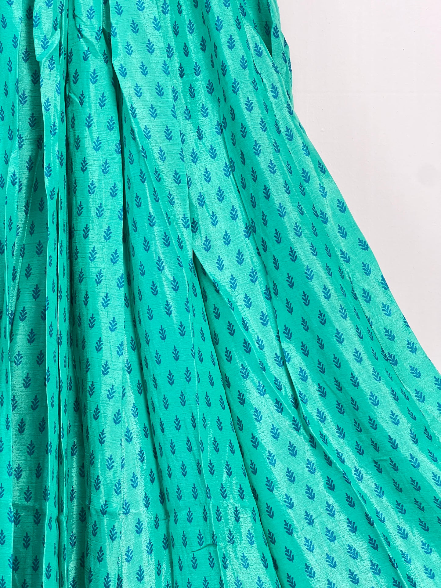 Vintage Saree Silk Pleated Skirt