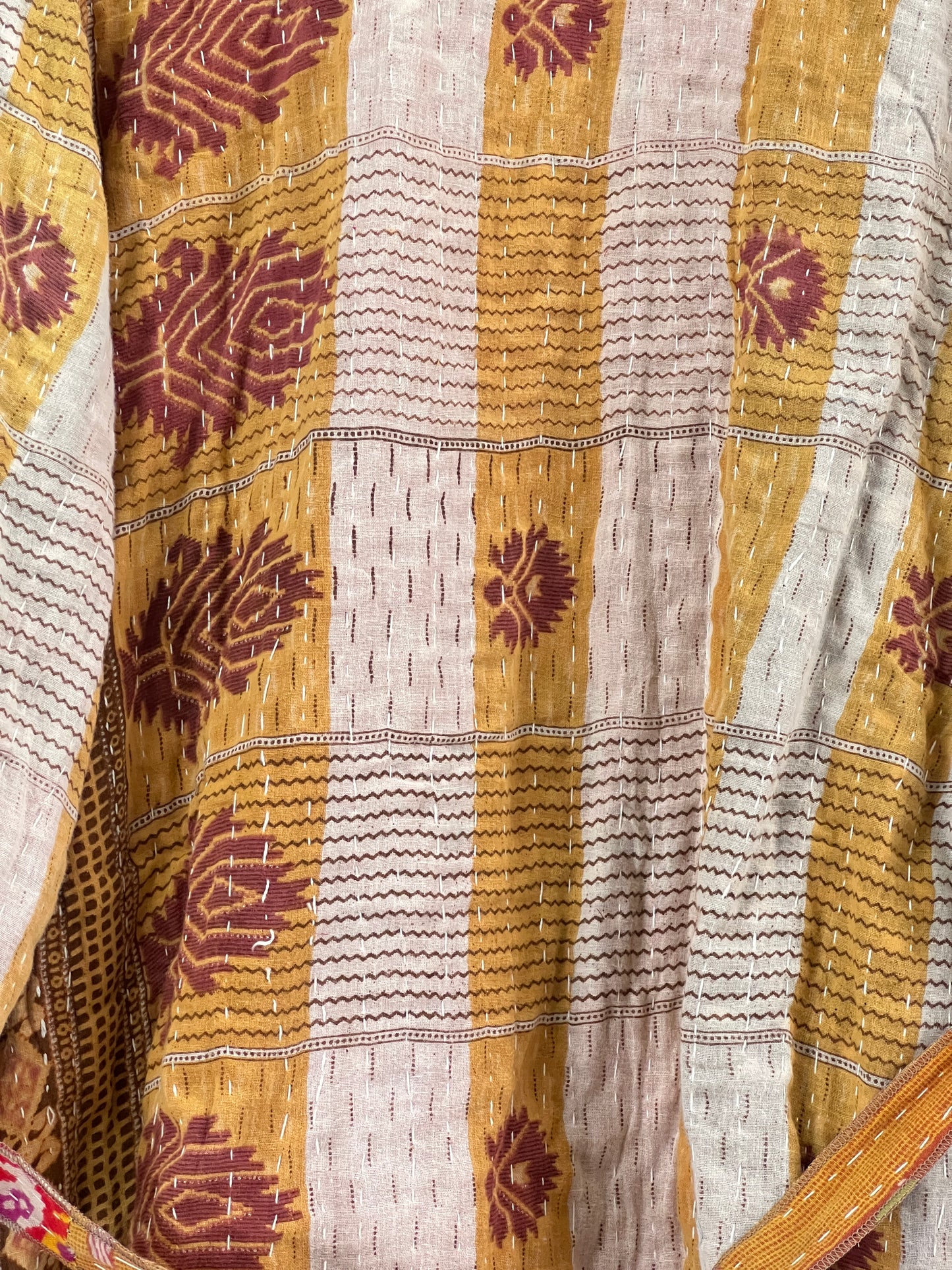 Vintage Cotton Kantha Relaxed Jacket ~ No 15