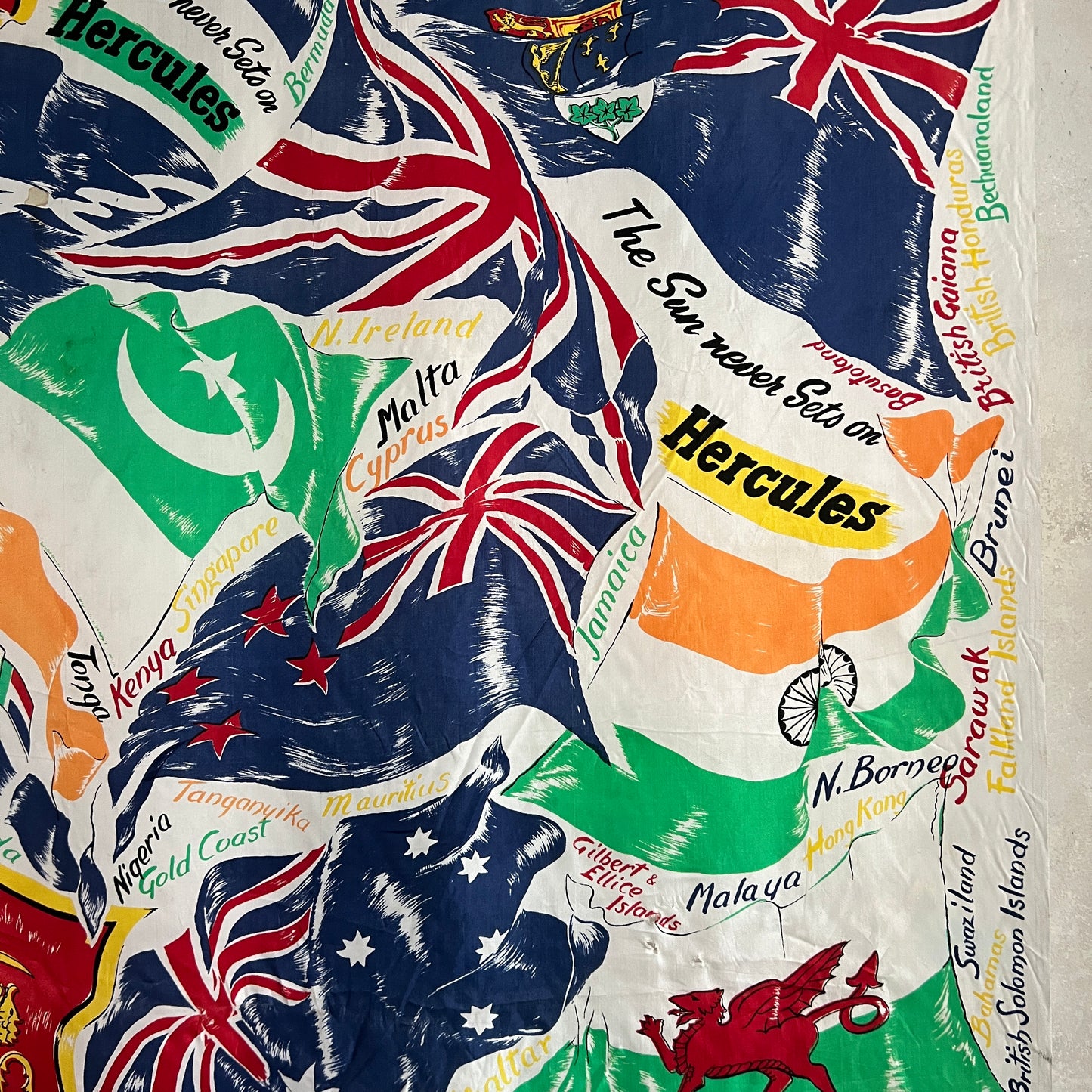 Hercules Cycling British Empire Banner - 1960’s