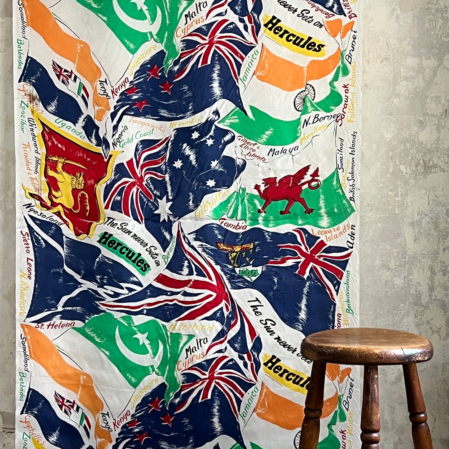 Hercules Cycling British Empire Banner - 1960’s