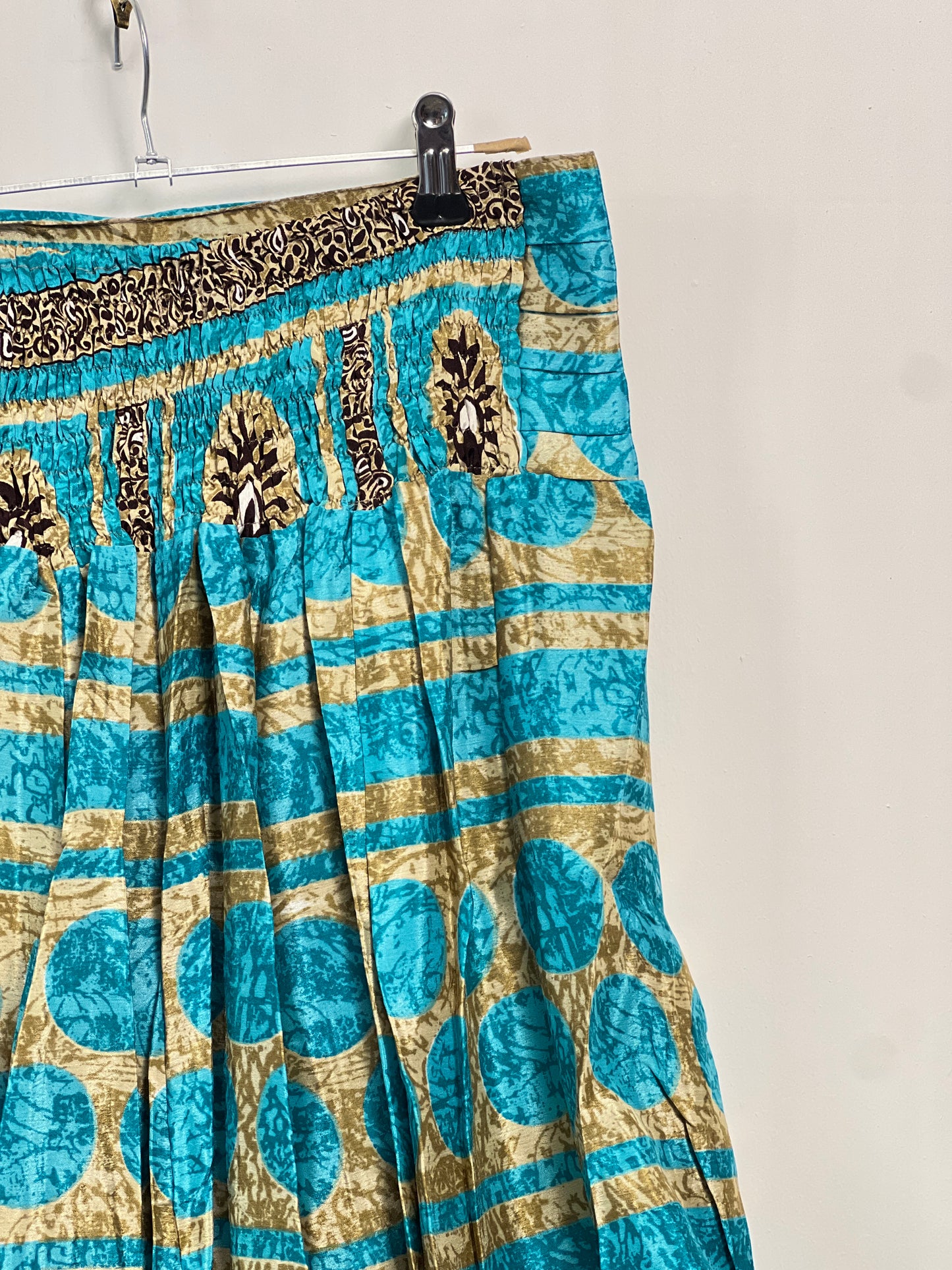 Vintage Saree Silk Pleated Skirt