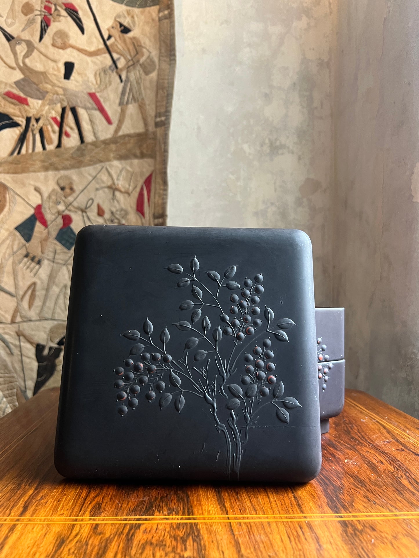 Japanese Lacquerware Two Layer Jubako Box - c1920