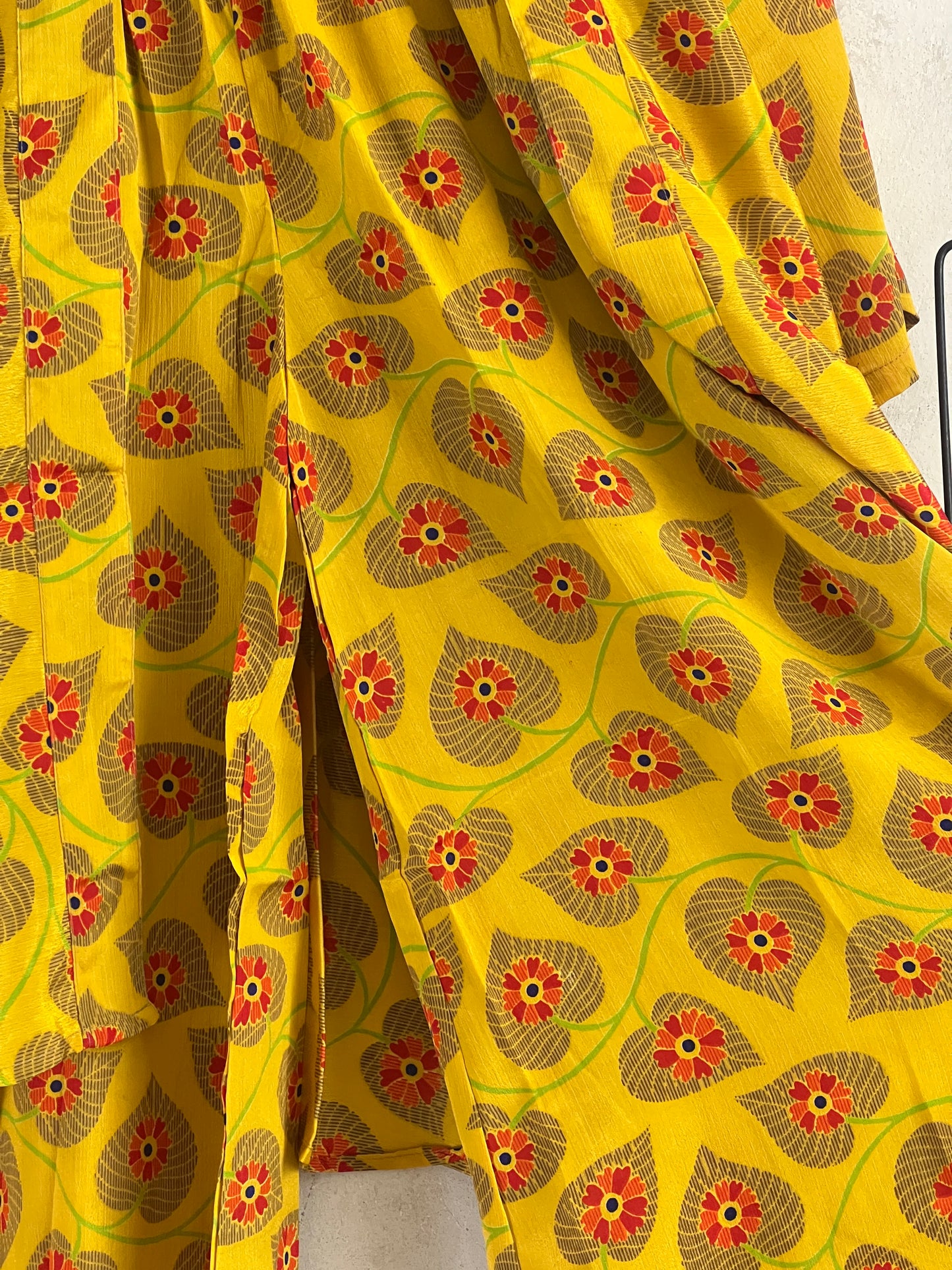 Vintage Saree Silk Trousers & Shirt Co-ordinated Set