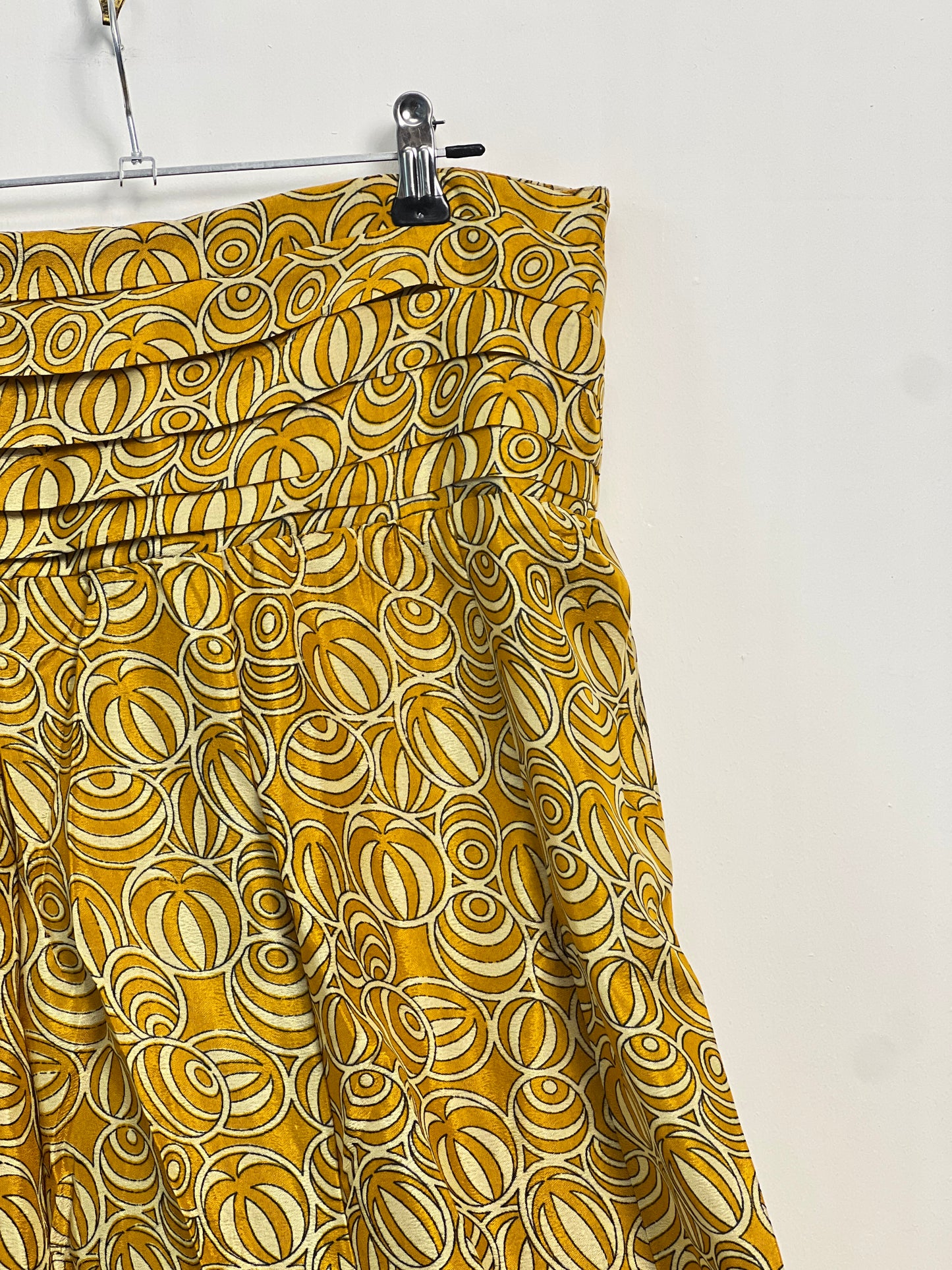 Vintage Saree Silk Pleated Skirt