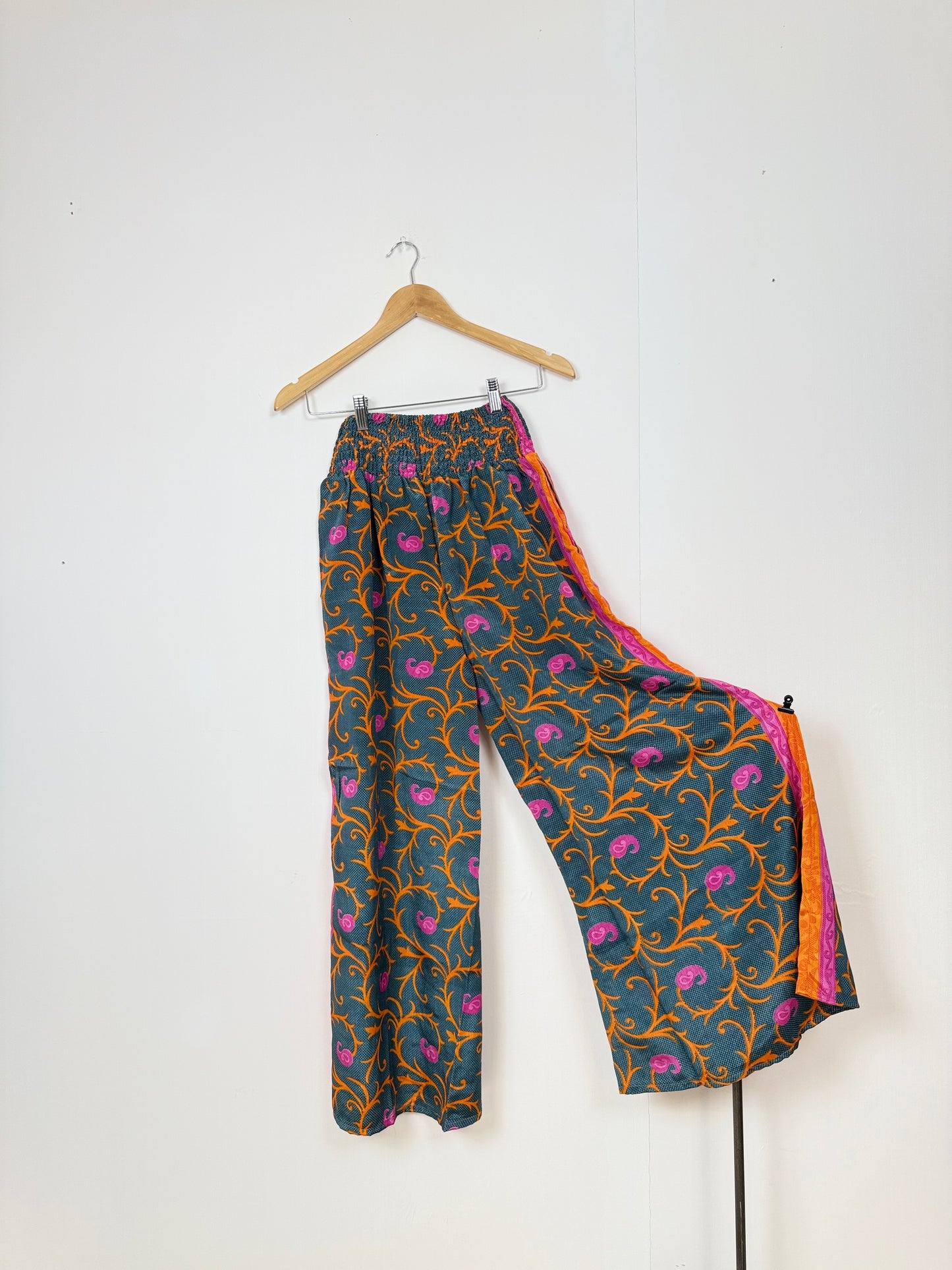 Vintage Saree Silk Trousers & Shirt Co-ordinated Set