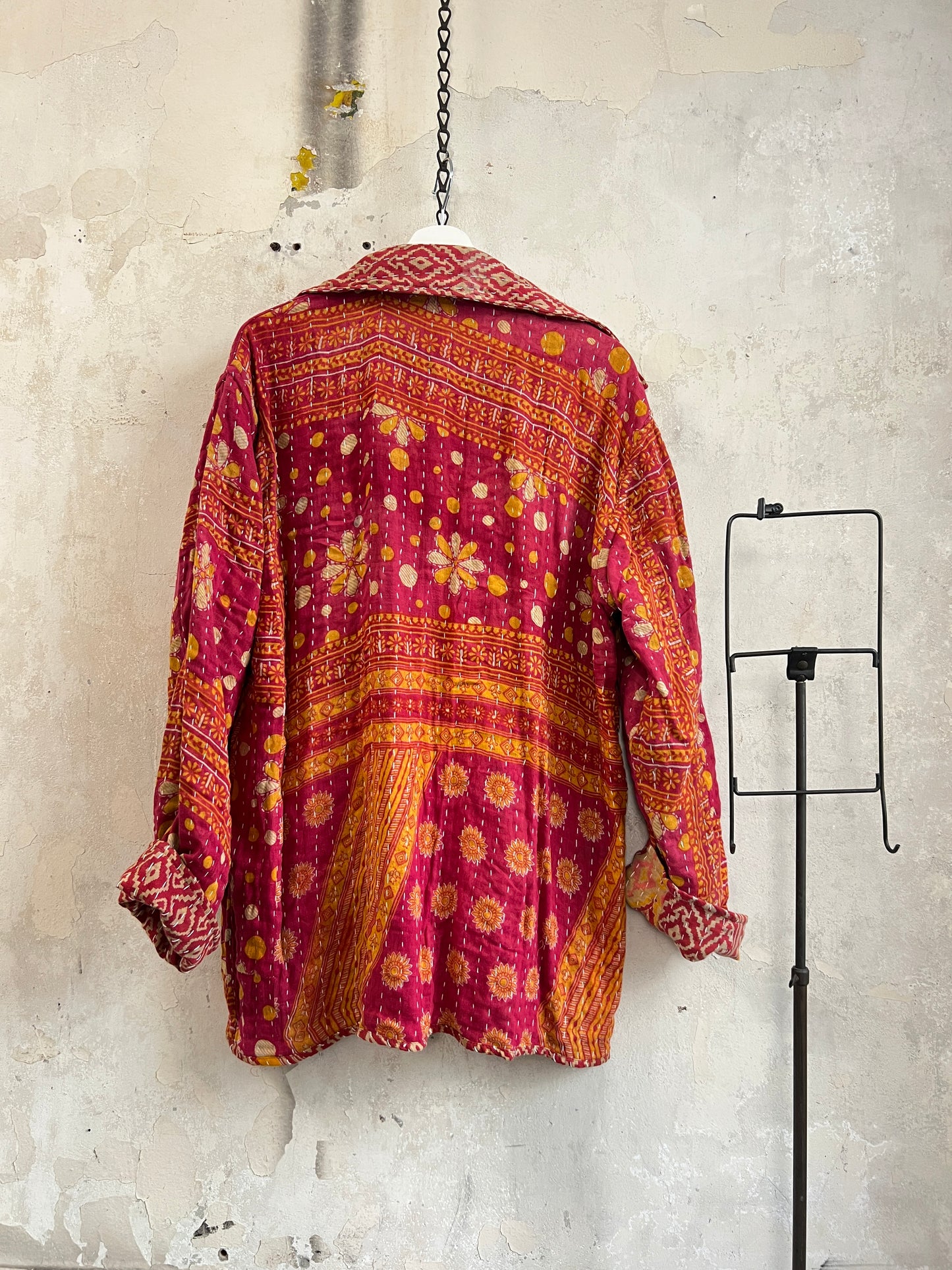 Vintage Cotton Kantha Reversible Jacket ~ No 11