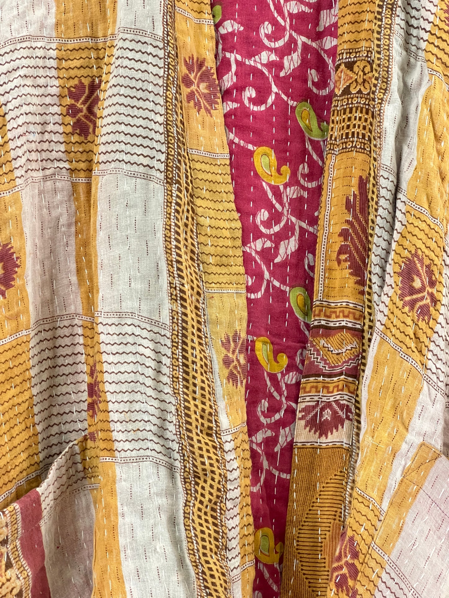 Vintage Cotton Kantha Relaxed Jacket ~ No 15