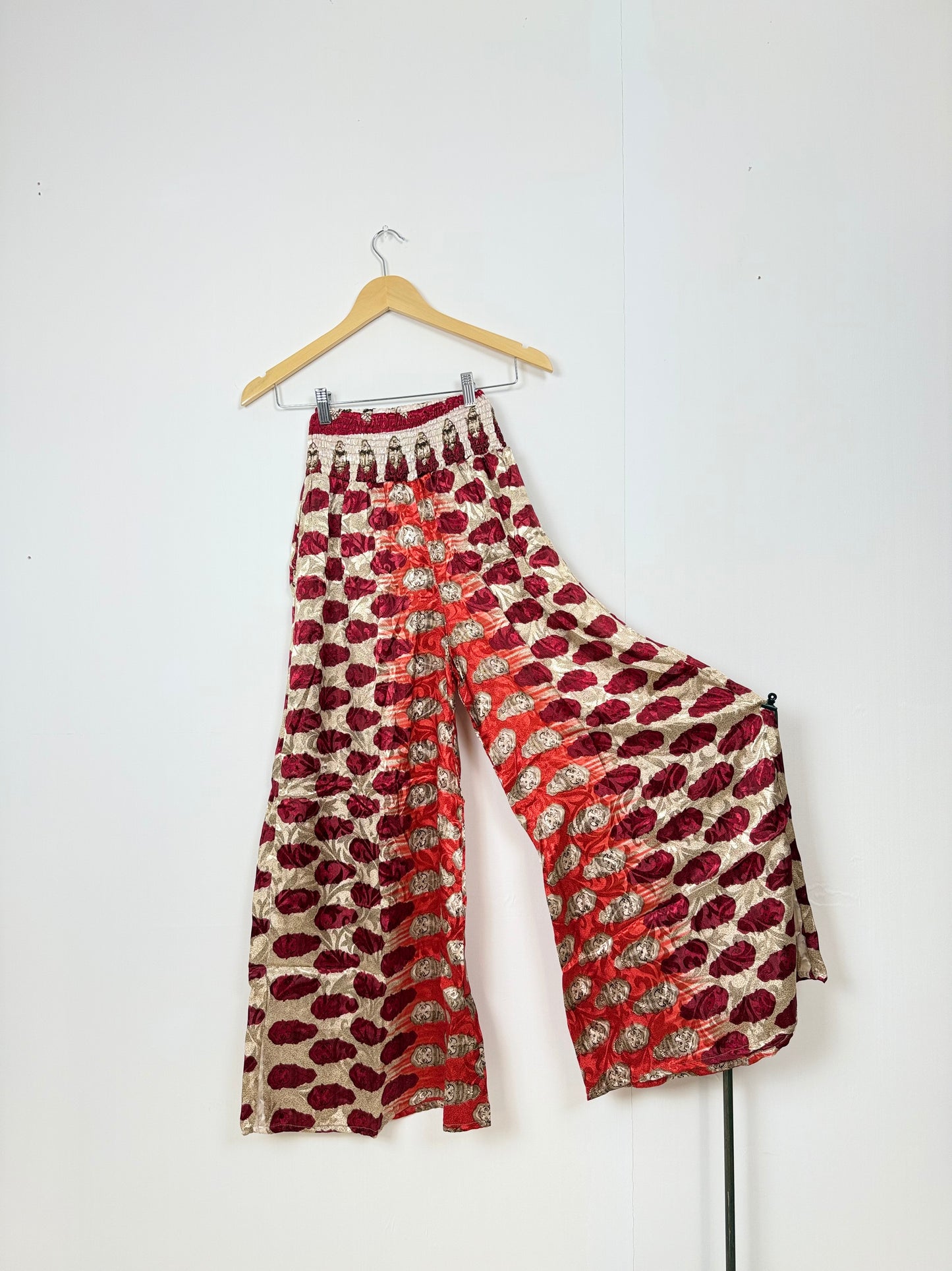 Vintage Saree Silk Trousers & Shirt Co-ordinated Set