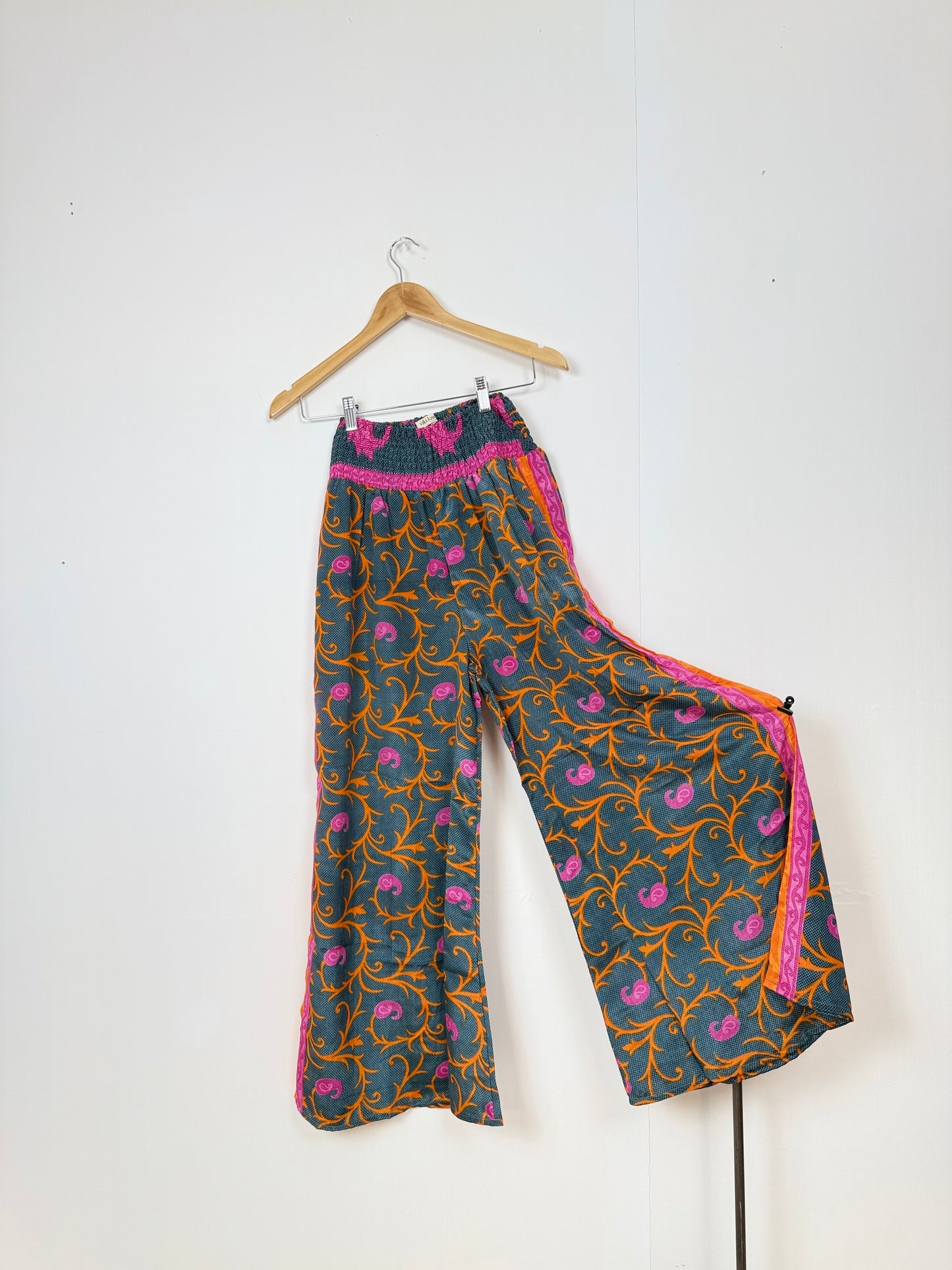 Vintage Saree Silk Trousers & Shirt Co-ordinated Set