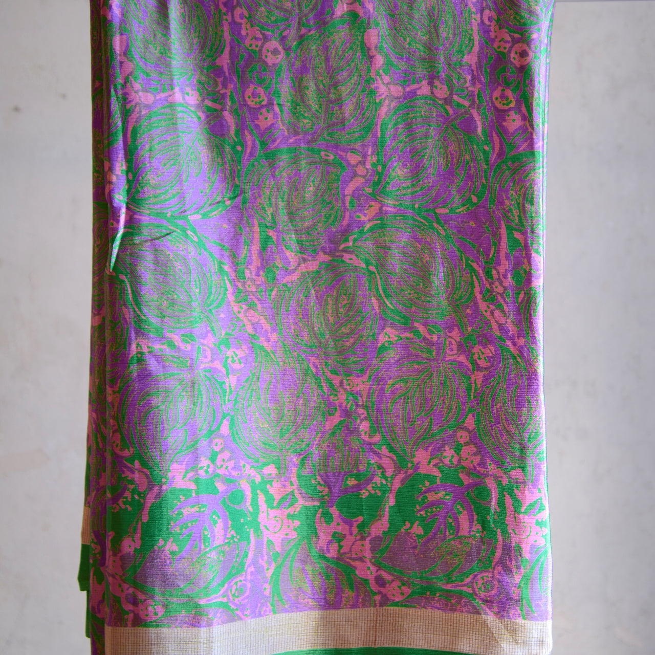 Vintage Pure Silk Saree Fabric