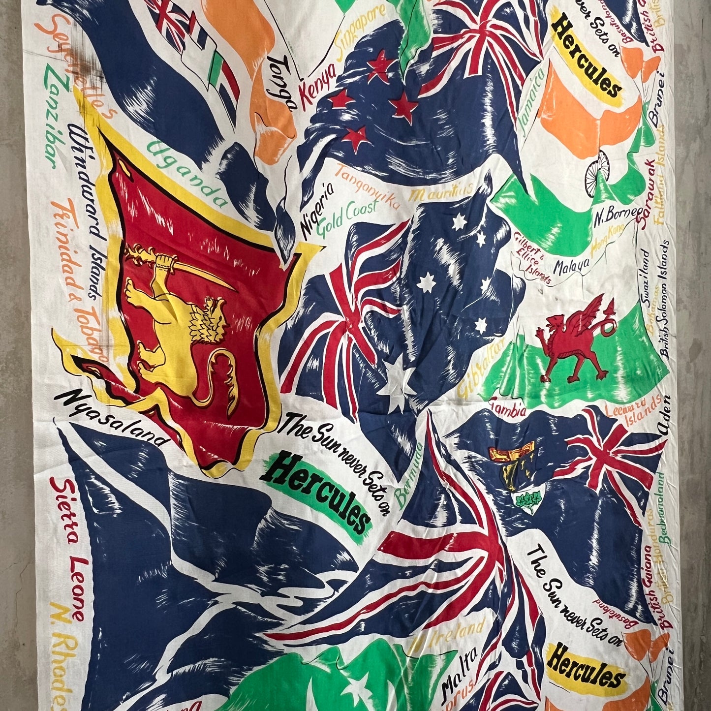 Hercules Cycling British Empire Banner - 1960’s