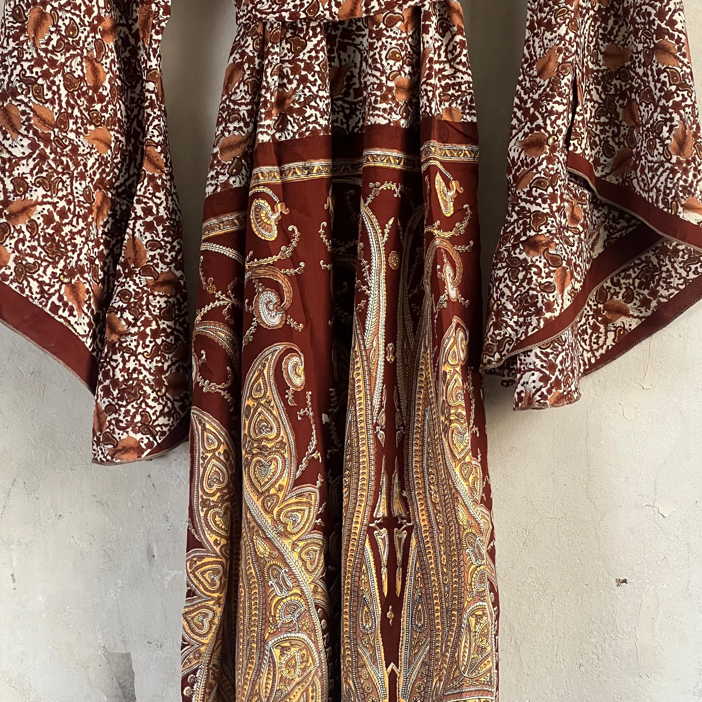 Vintage Saree Silk Batwing Kimono