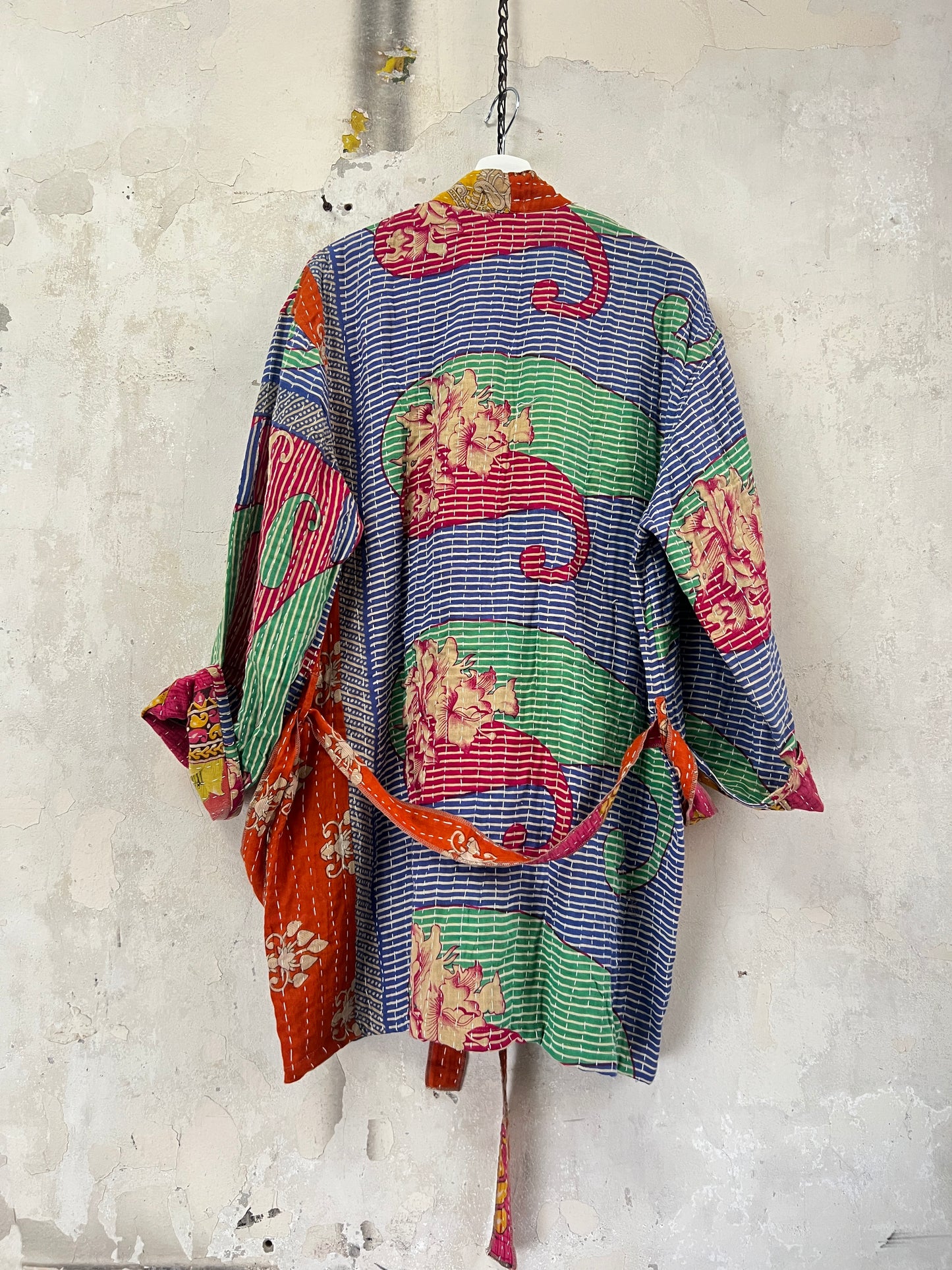 Vintage Cotton Kantha Relaxed Jacket ~ No 13