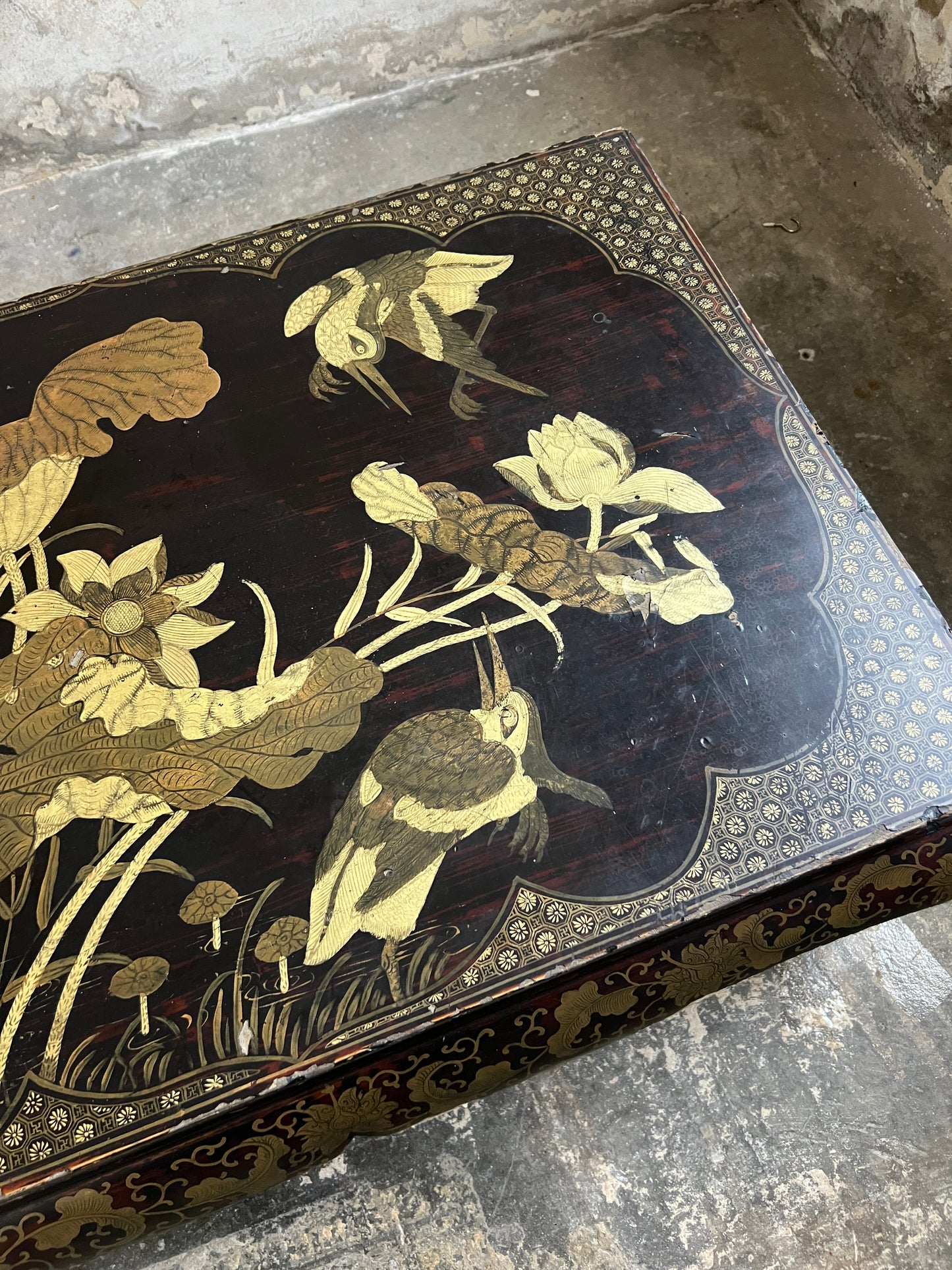 A Chinese Export Lacquered Coffee Table