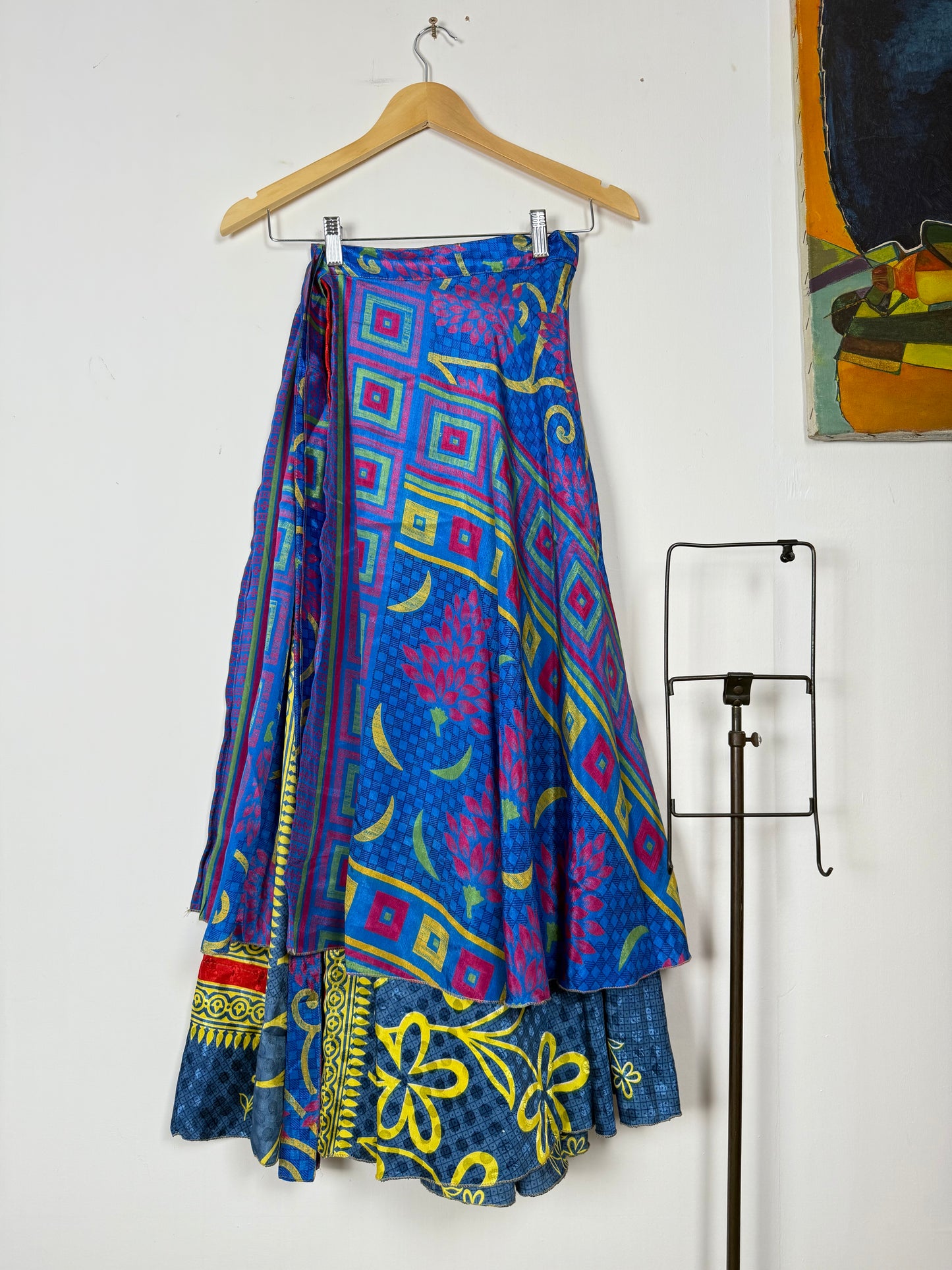 Vintage Saree Silk Wrap Skirt