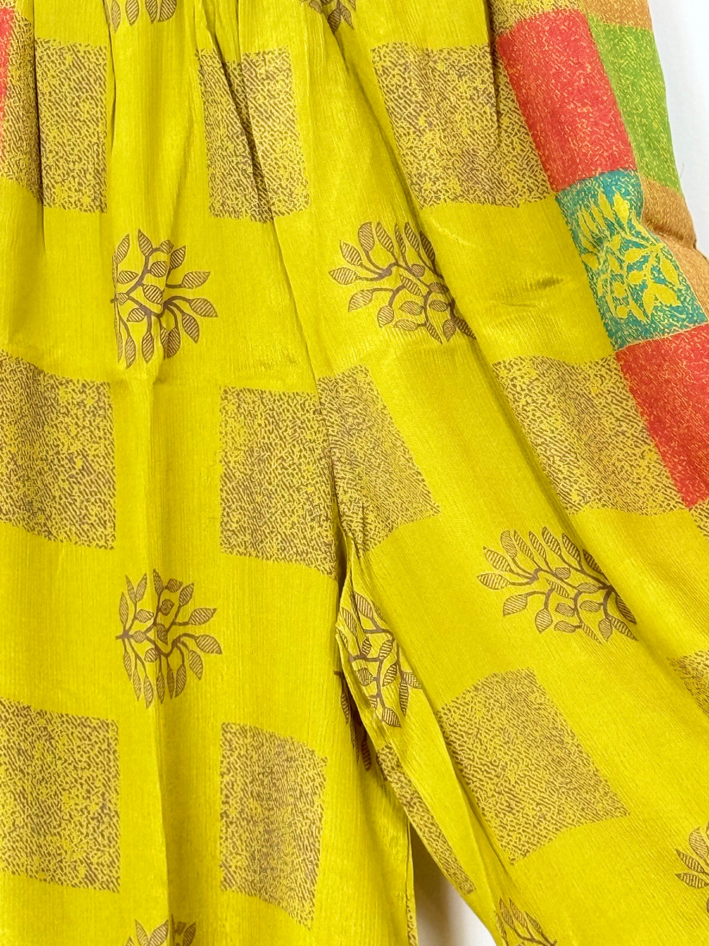 Vintage Saree Silk Trousers & Shirt Co-ordinated Set