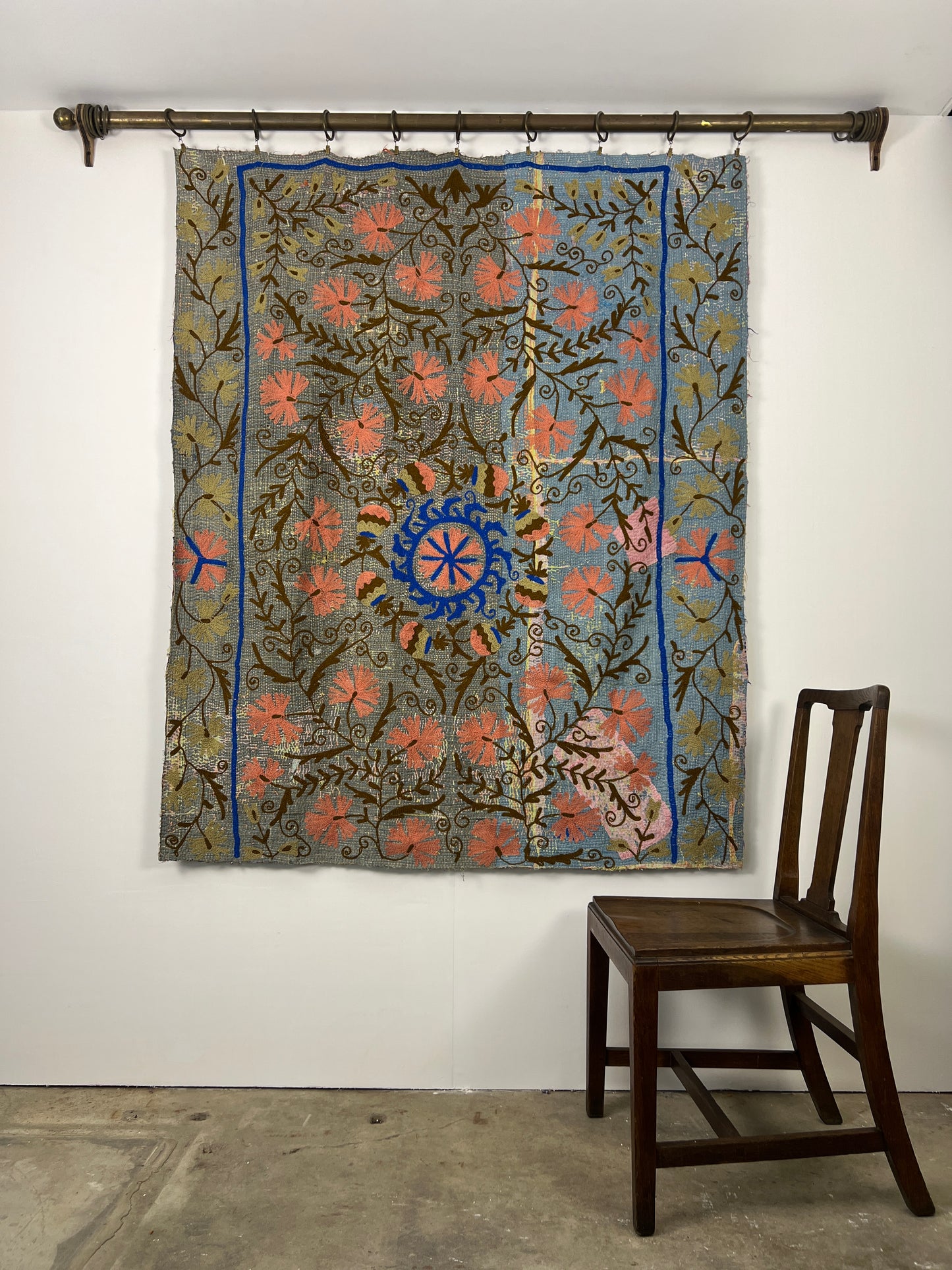 Vintage Kantha Suzani Quilt