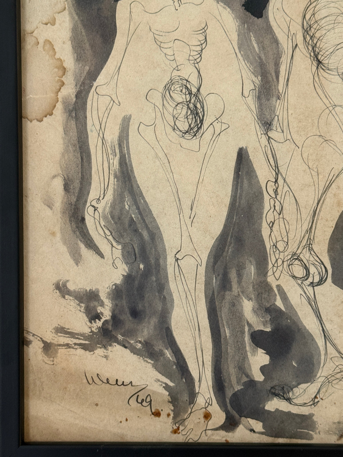 Two Surrealist Figures- RENDELL WELLS, Scottish | 1911-1997