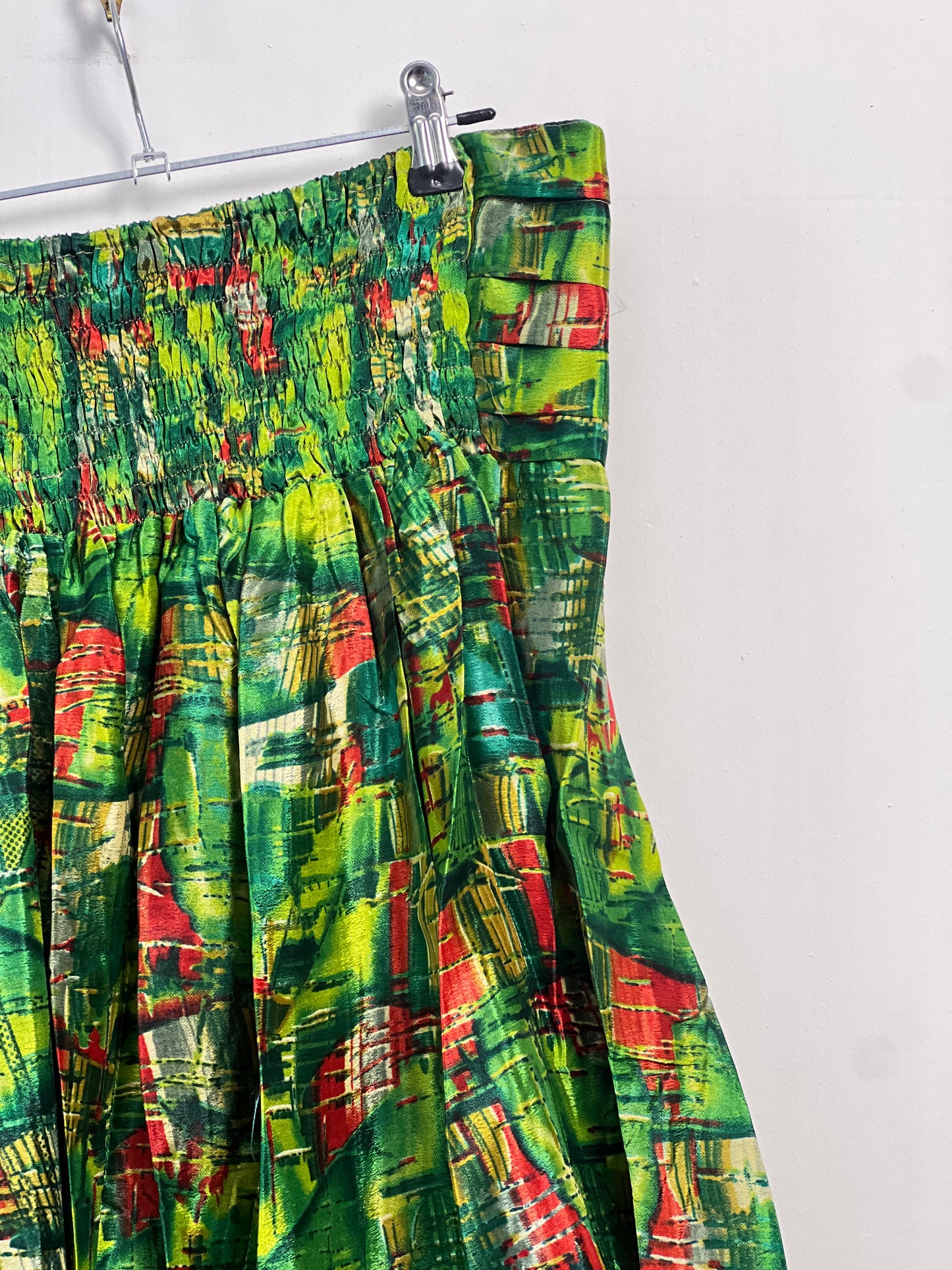 Vintage Saree Silk Pleated Skirt