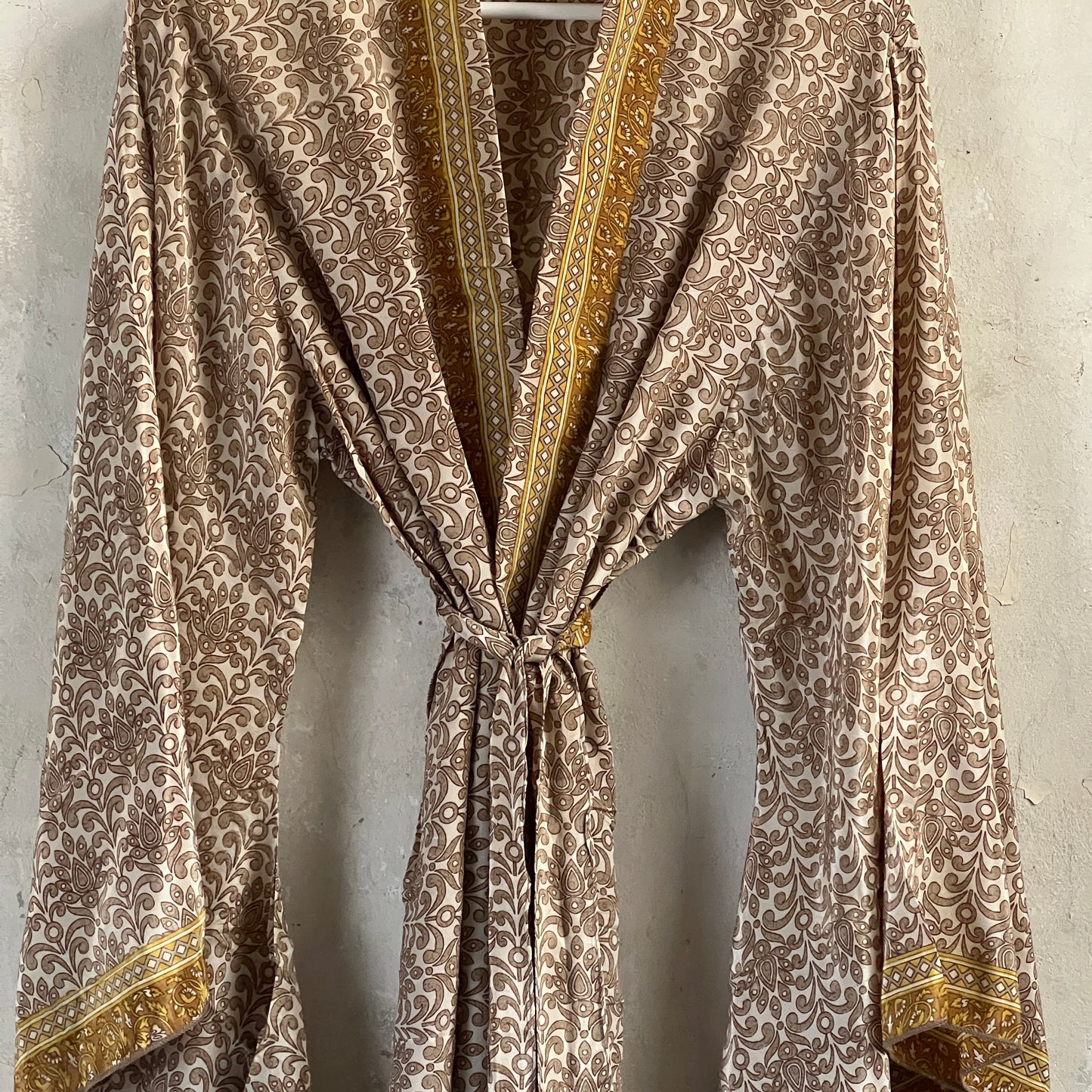 Vintage Silk Batwing Kimono