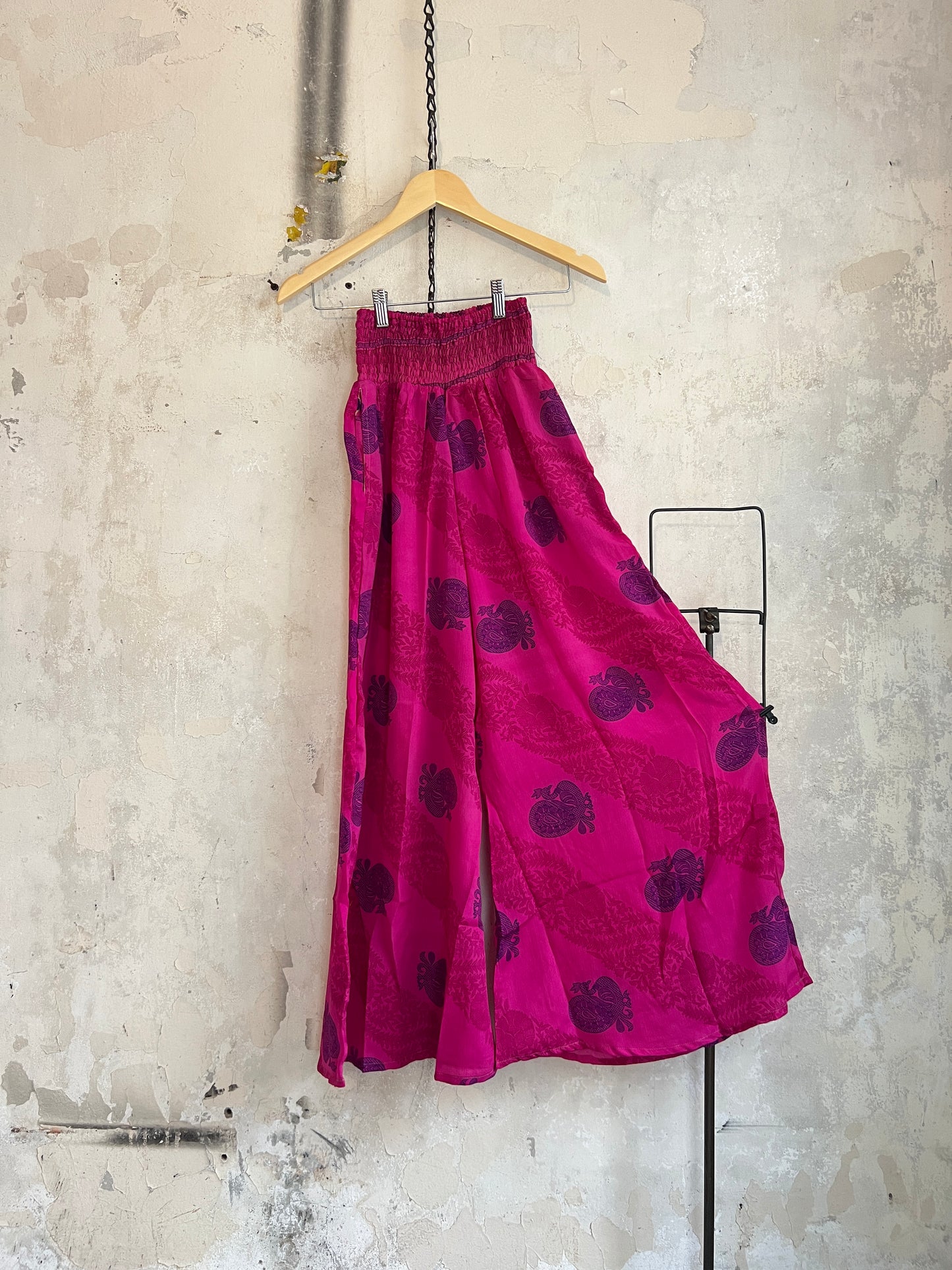 Vintage Saree Silk Trousers & Shirt Co-ordinated Set