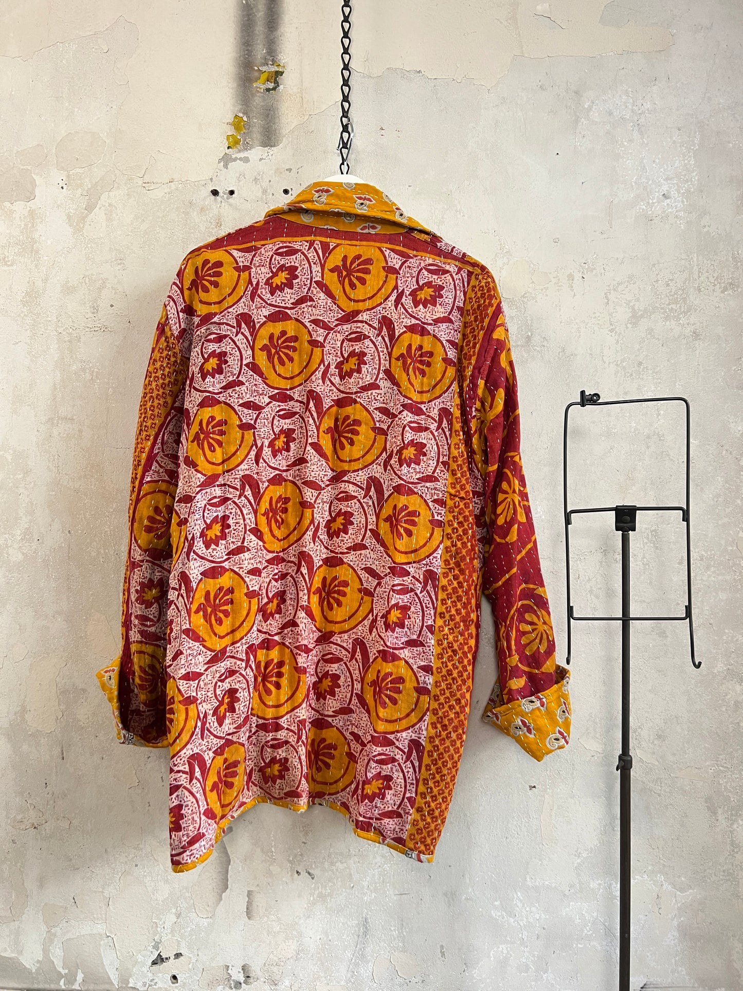 Vintage Cotton Kantha Reversible Jacket ~ No 6