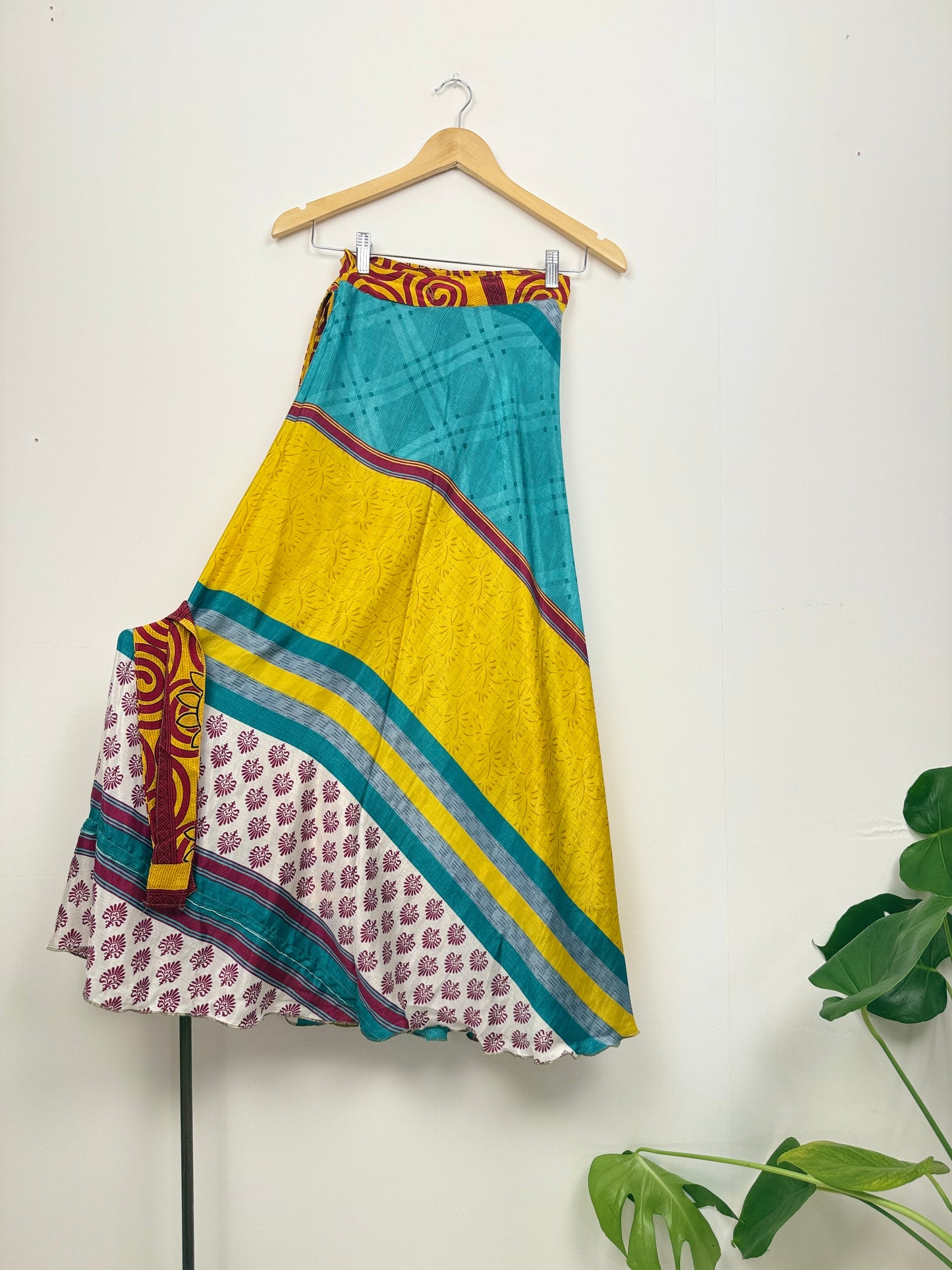 Vintage Saree Silk Wrap Skirt