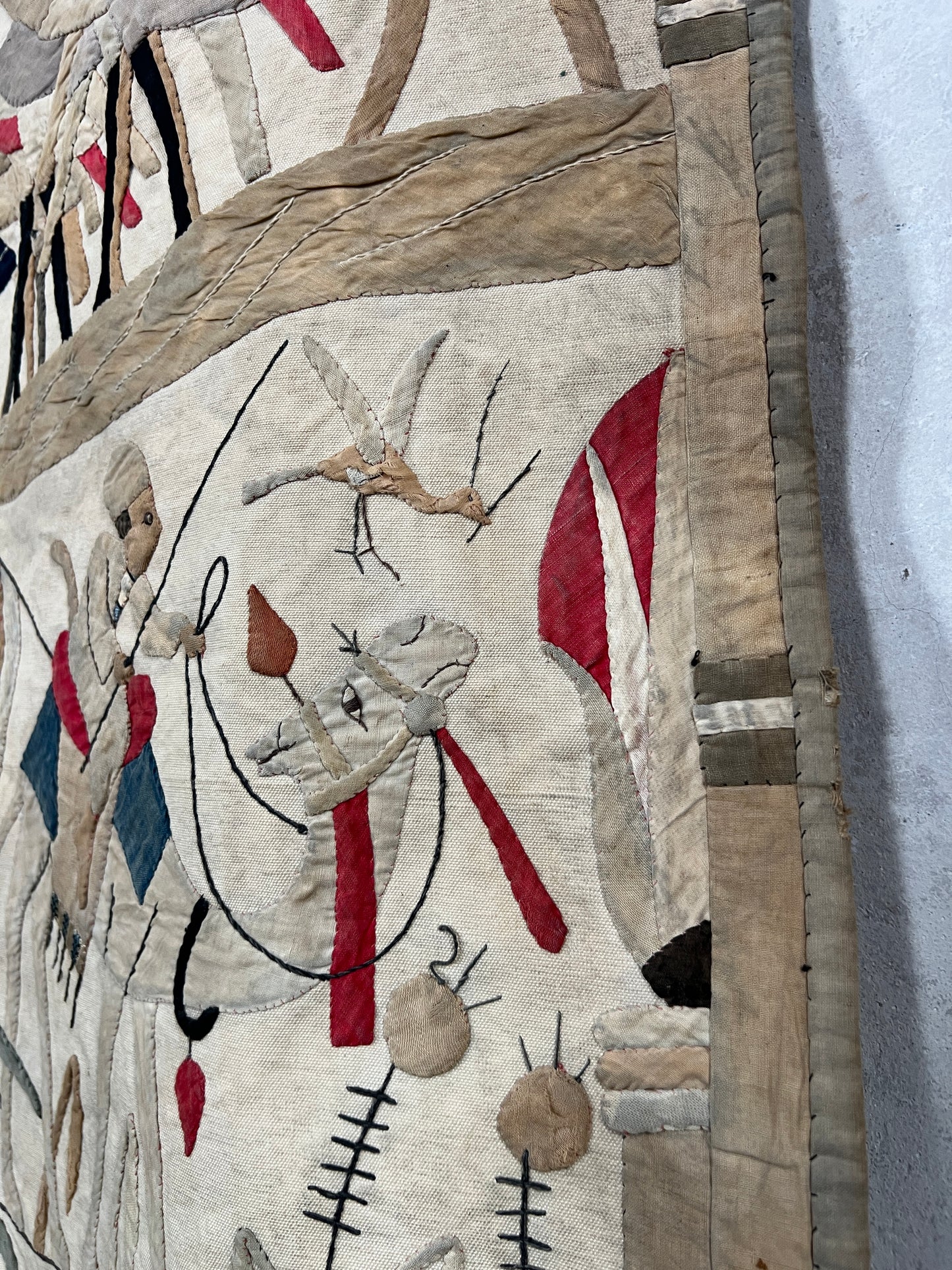 A 1920s Touristic Khayamiya Egyptian Appliqué Wall Hanging