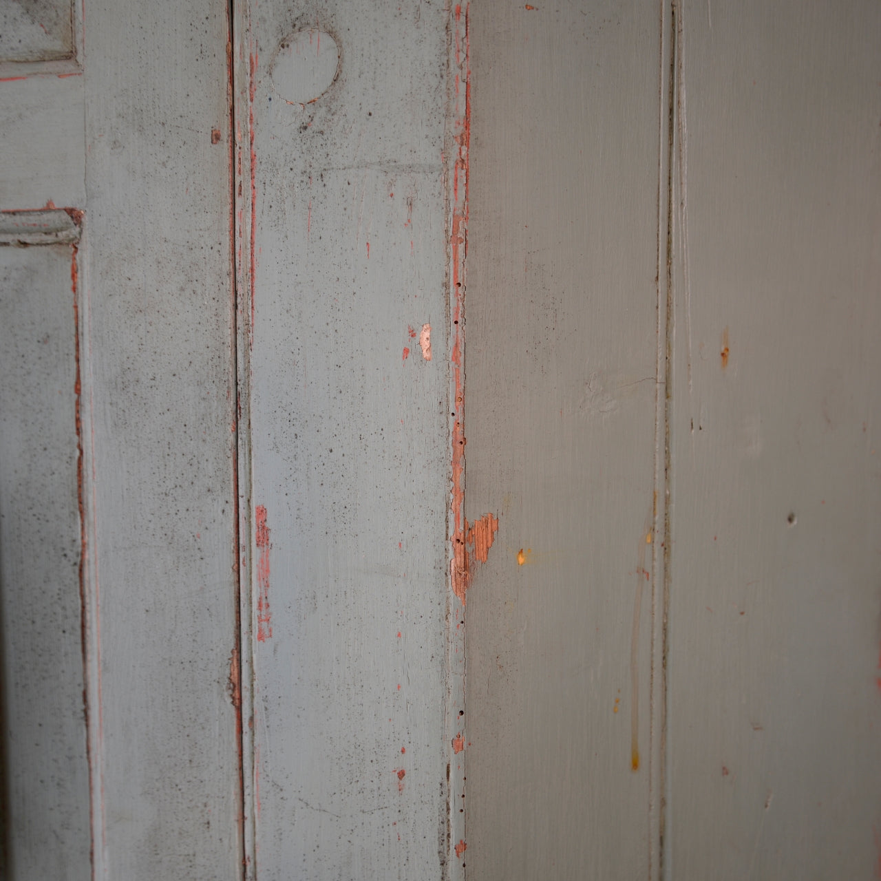 Architectural Barrel Back Painted Corner Cabinet c1810
