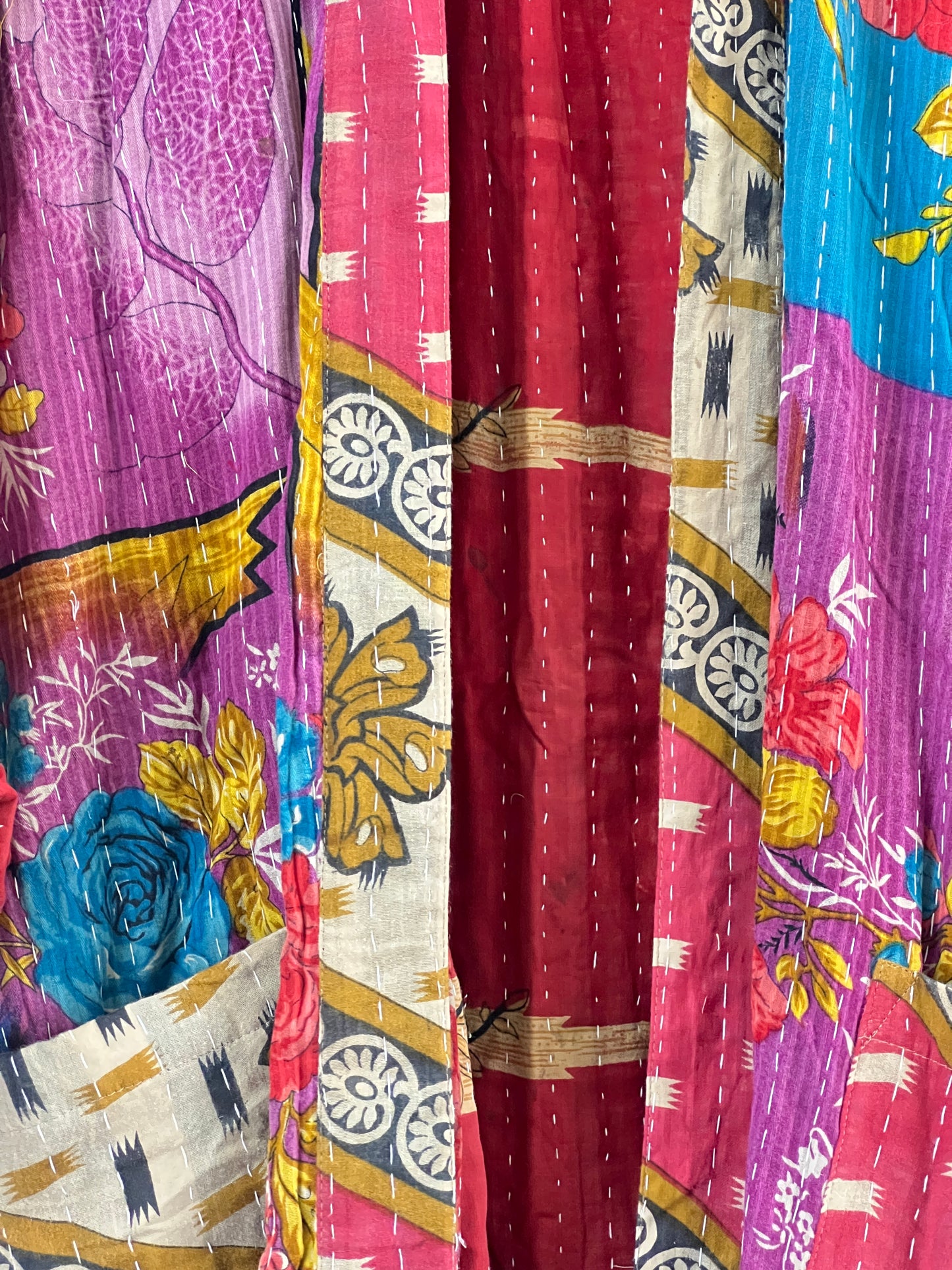 Vintage Cotton Kantha Relaxed Jacket ~ No 8
