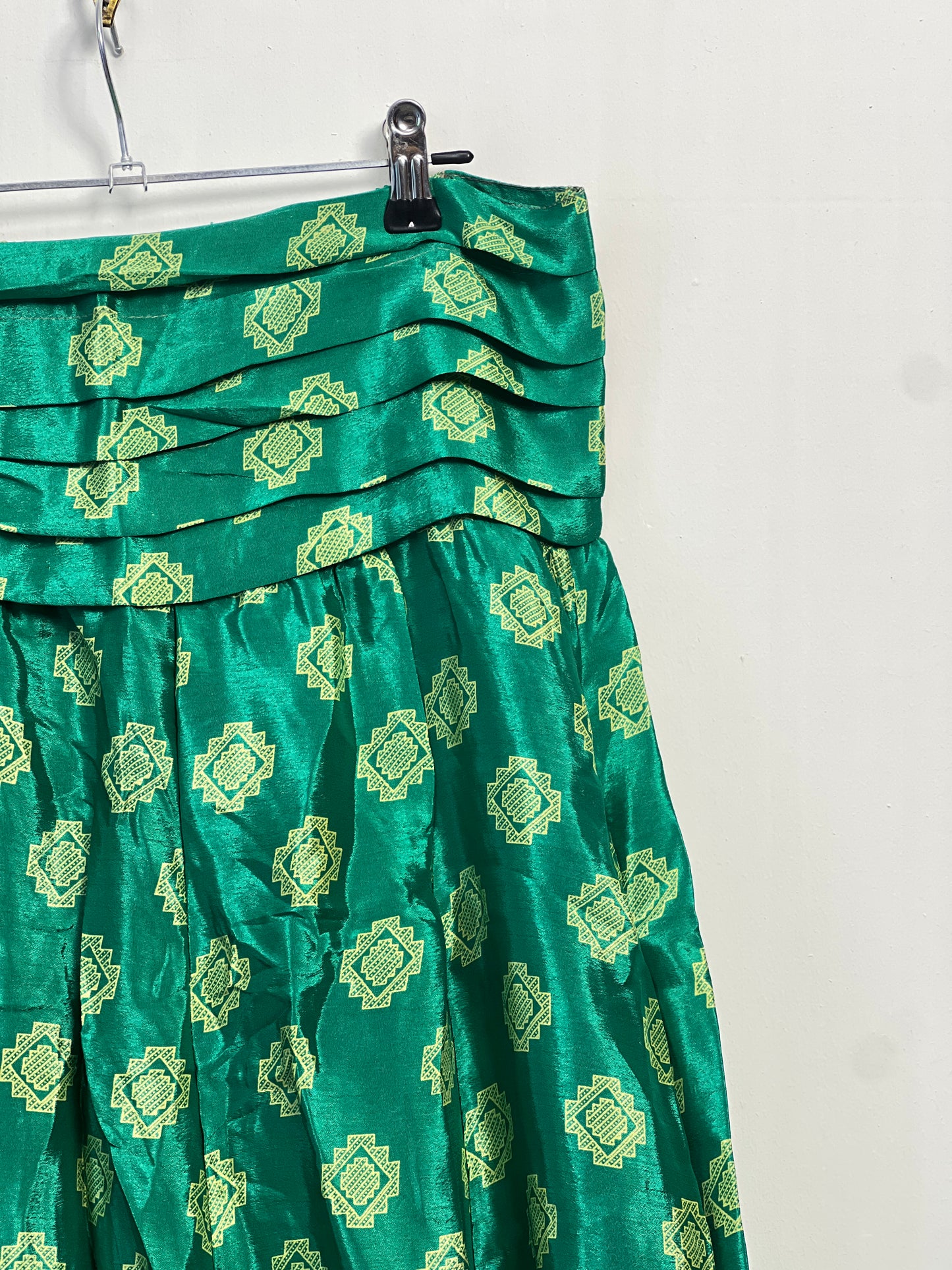 Vintage Saree Silk Pleated Skirt