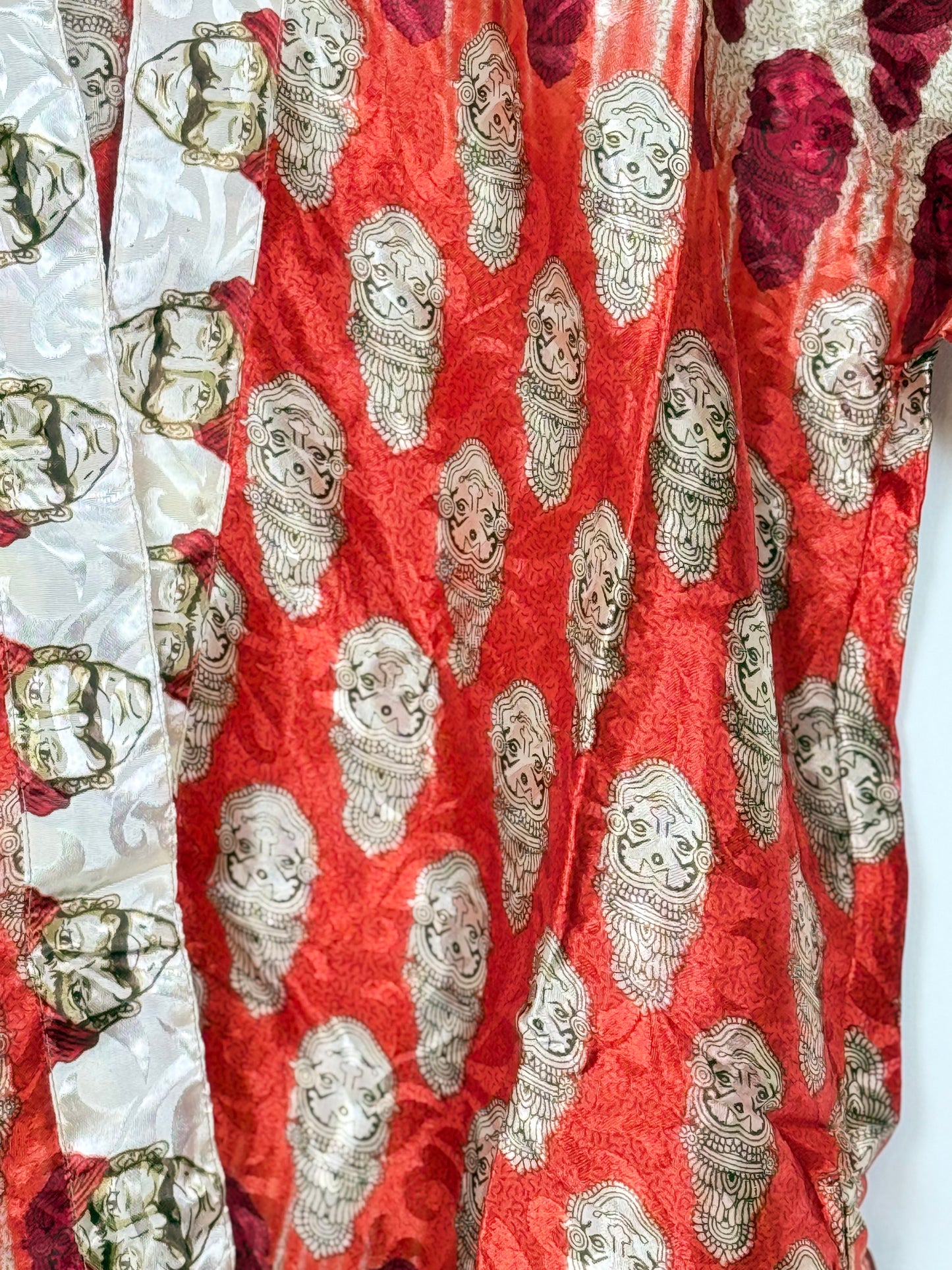 Vintage Saree Silk Trousers & Shirt Co-ordinated Set