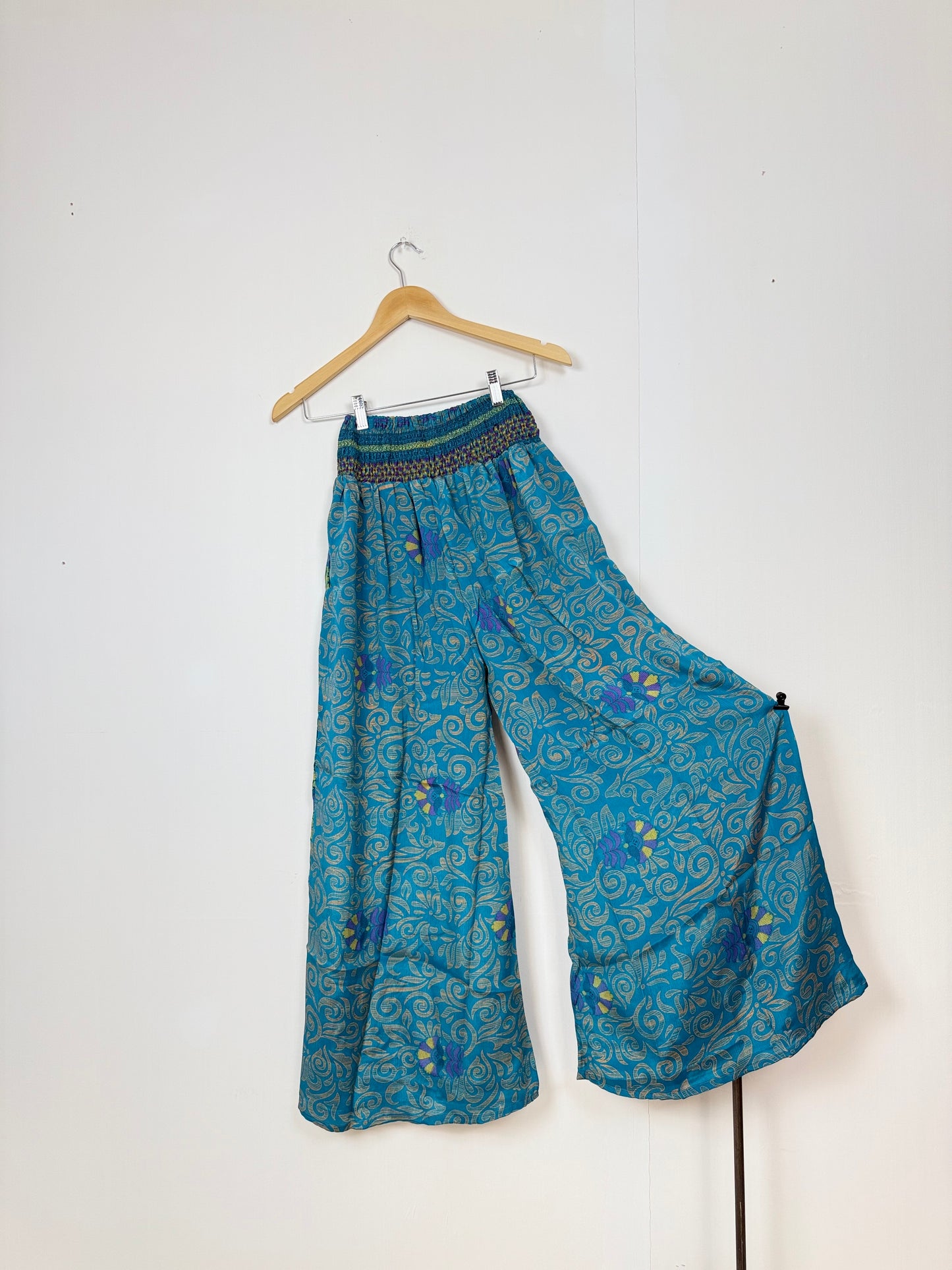 Vintage Saree Silk Trousers & Shirt Co-ordinated Set