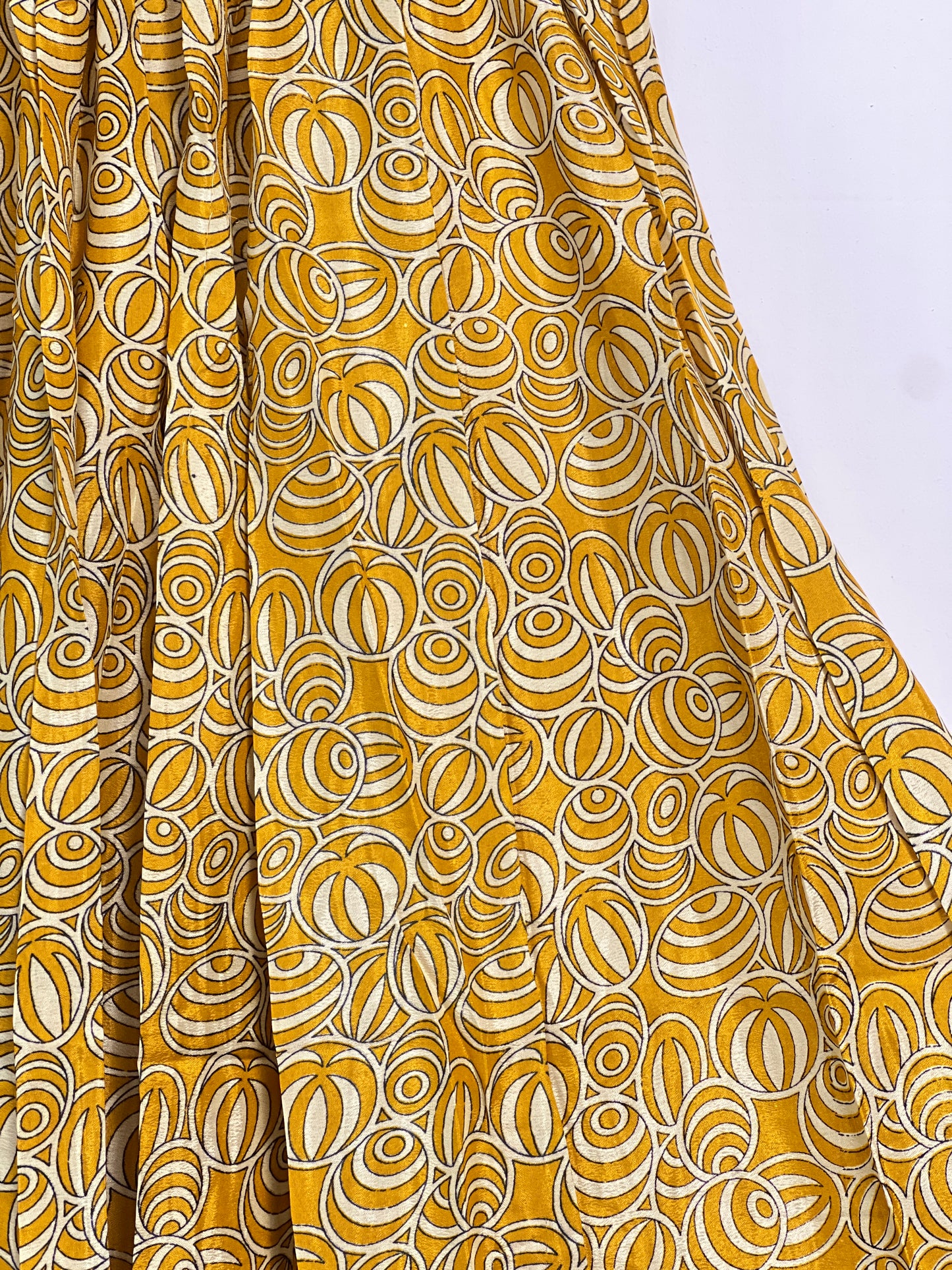 Vintage Saree Silk Pleated Skirt