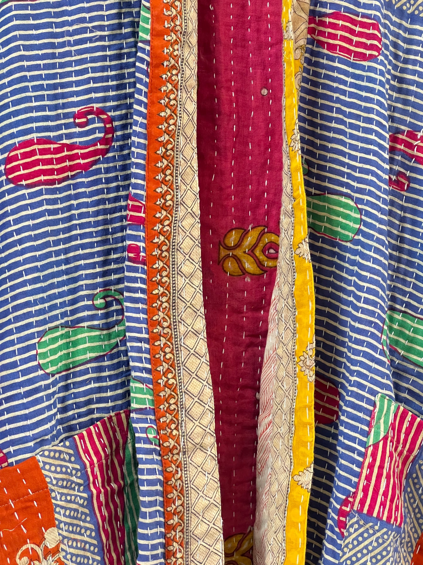 Vintage Cotton Kantha Relaxed Jacket ~ No 13