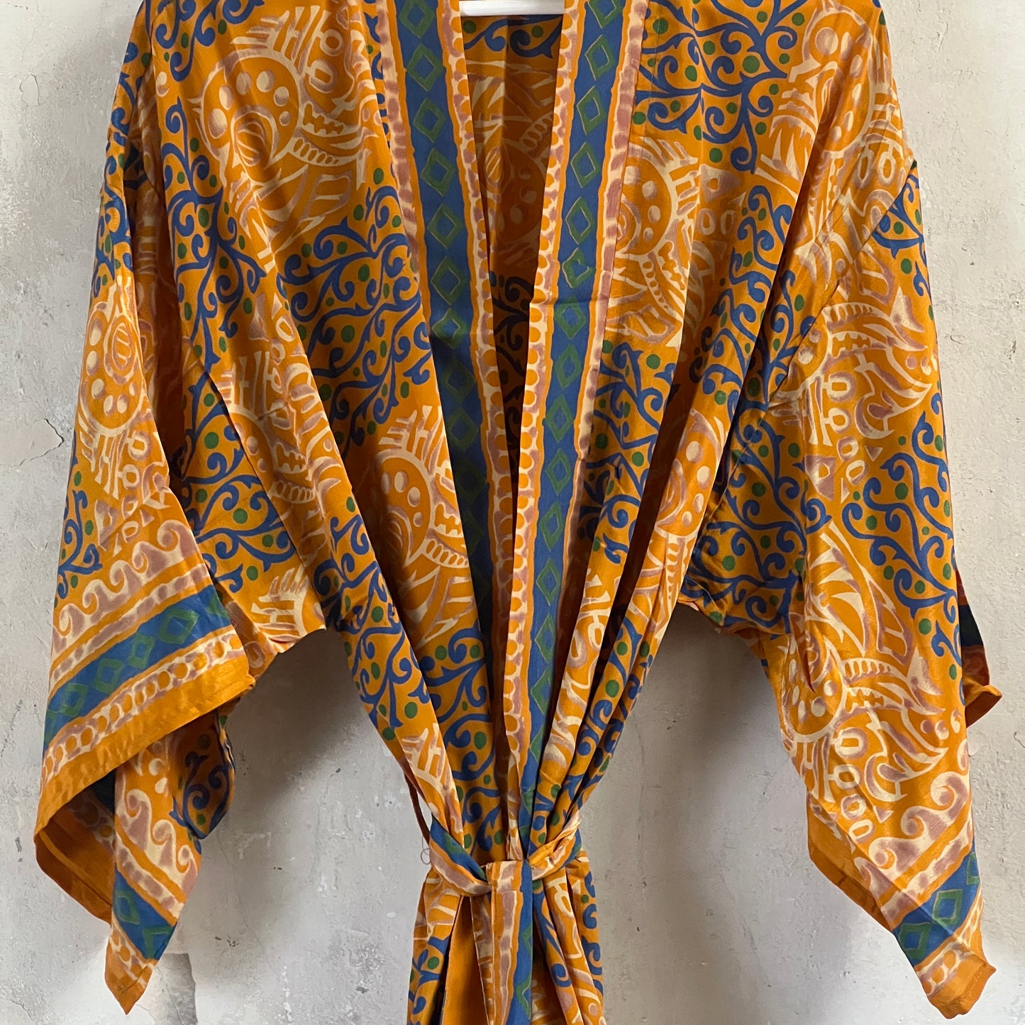 Long Vintage Silk Kimono