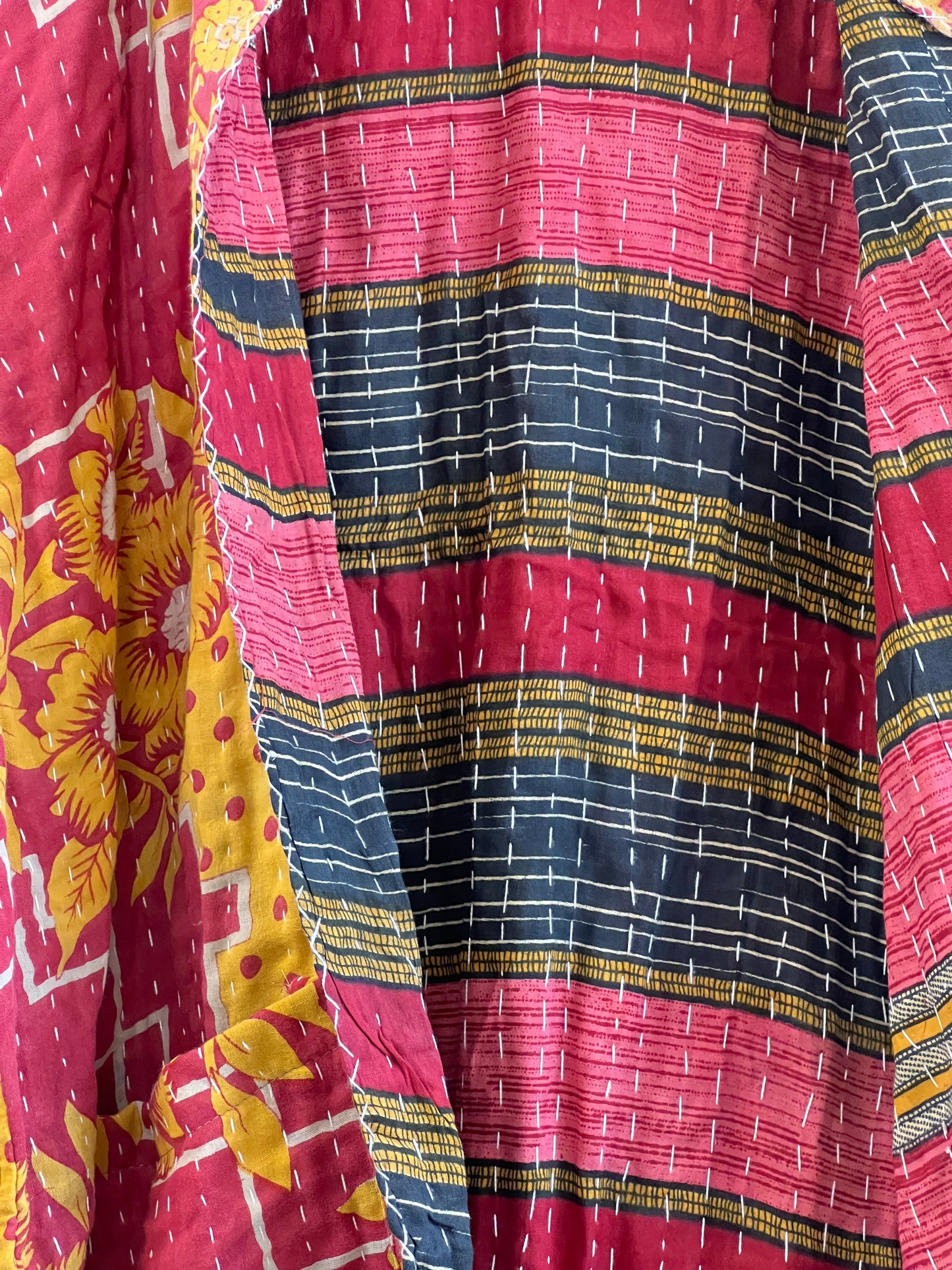 Vintage Cotton Kantha Reversible Jacket ~ No 13