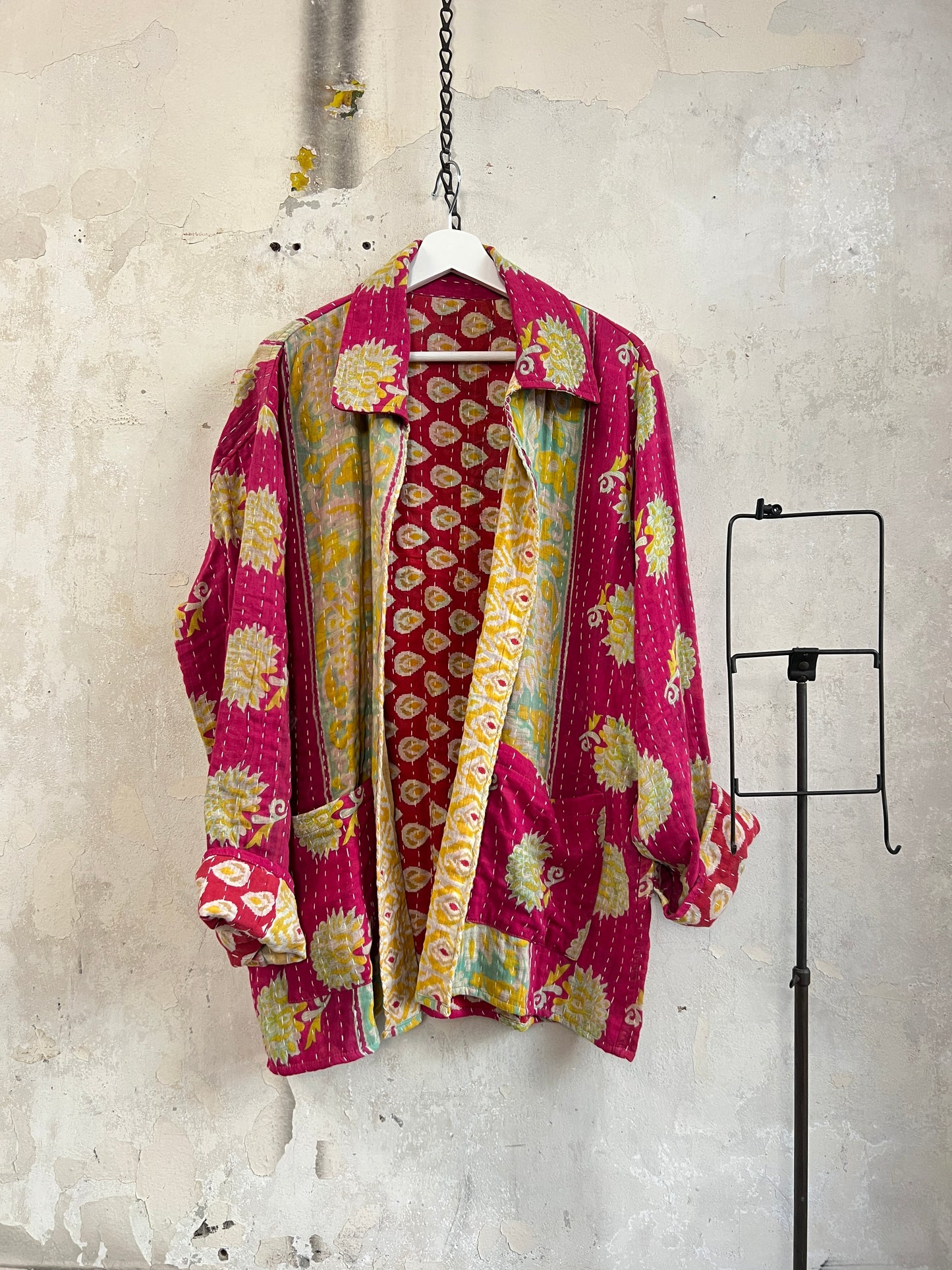 Vintage Cotton Kantha Reversible Jacket ~ No 3