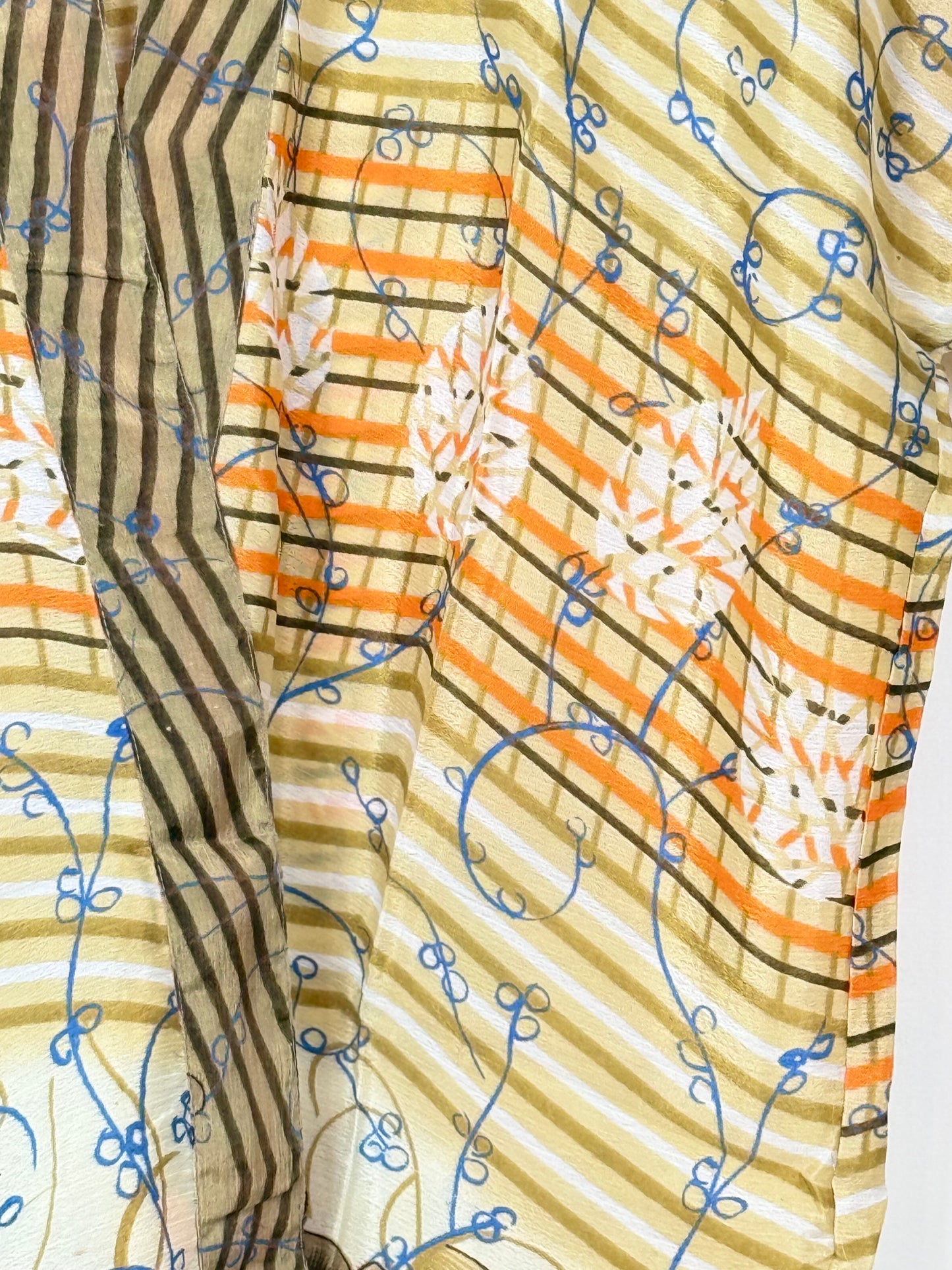 Vintage Saree Silk Trousers & Shirt Co-ordinated Set